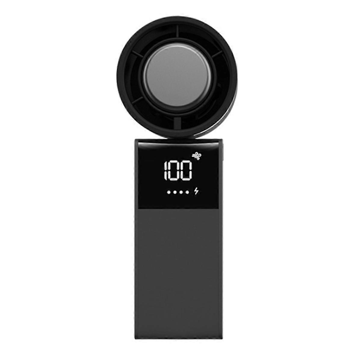 199-Speed USB Turbine Handheld Fan Foldable, Digital Display