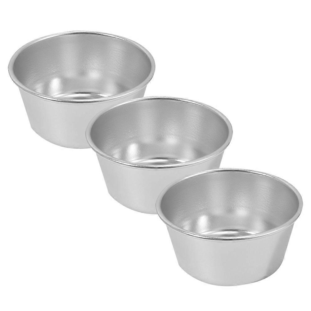 Cake Baking Tools 6 Pcs High Carbon Steel Muffin Moulds For Home Use And Bakery Baking Silver Color Round Shape