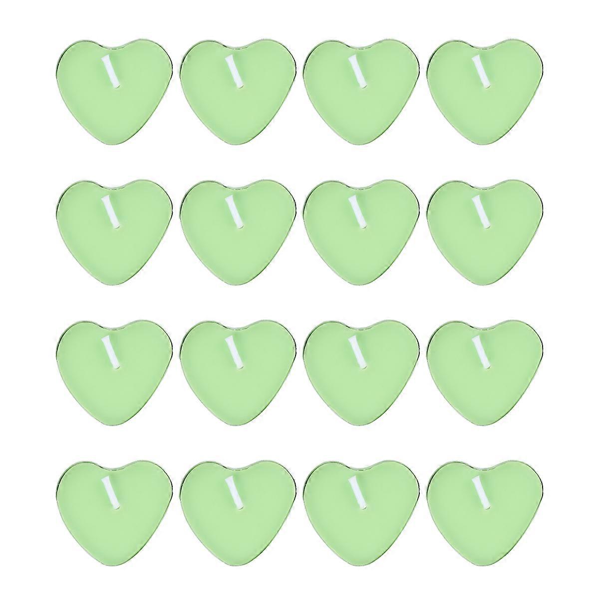 Proposal Candles Green Heart Shape for Decoration 300Pcs Set