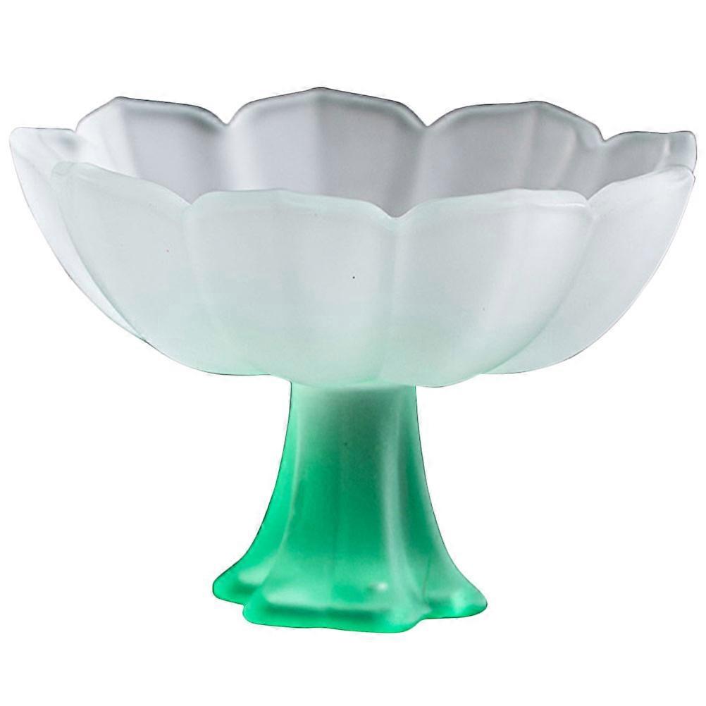 Small Teacup Lotus-Shape Light Green Crystal Tea Party Drinking 1Pack