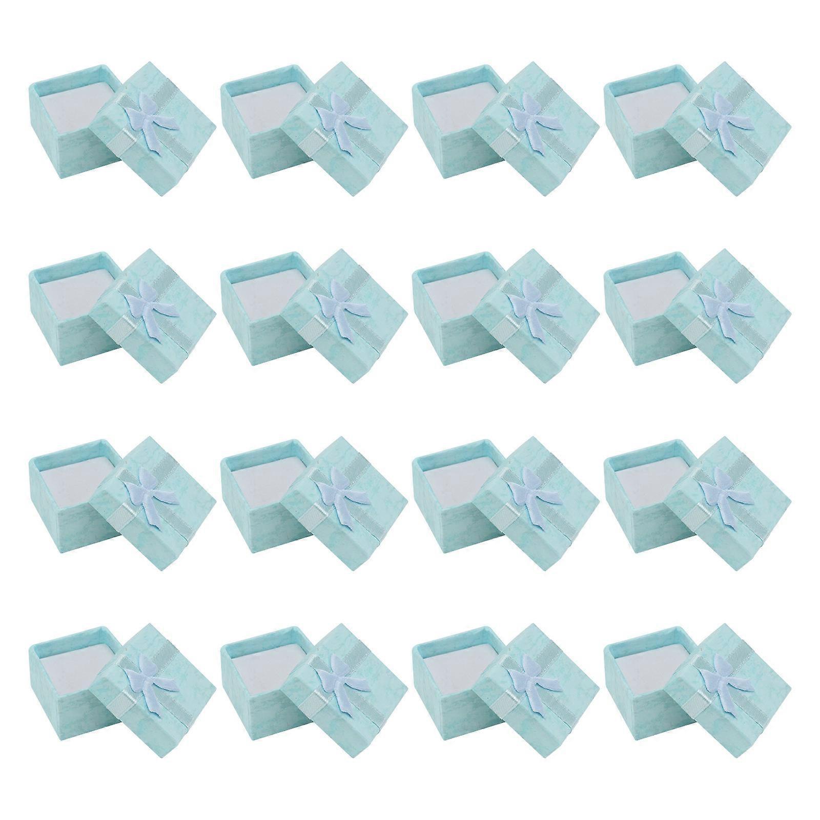 Sky Blue Jewelery Boxes Paperboard for Small Gift Storage Pack