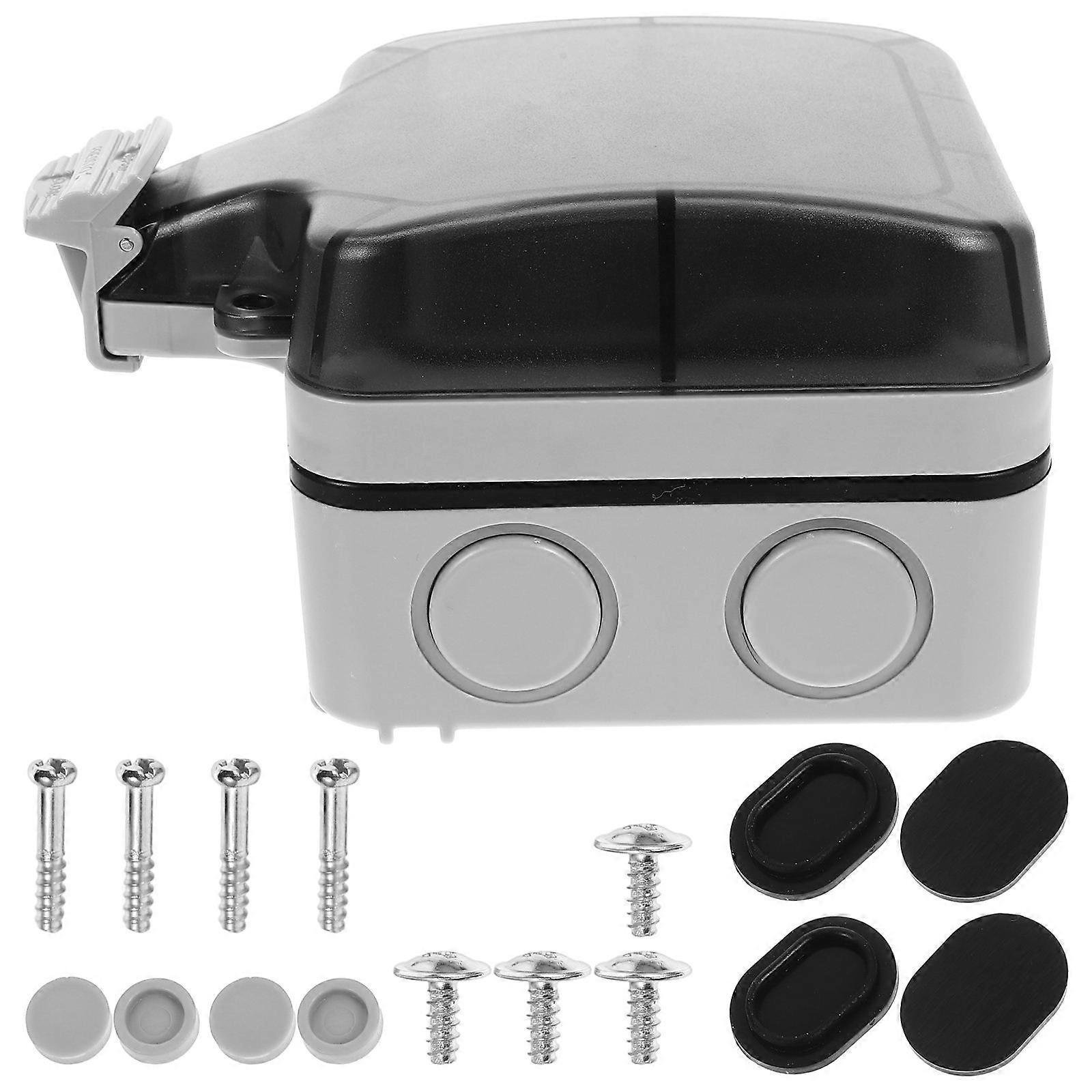 Outdoor Junction Box Weatherproof Plastic Electrical 4Pcs Set