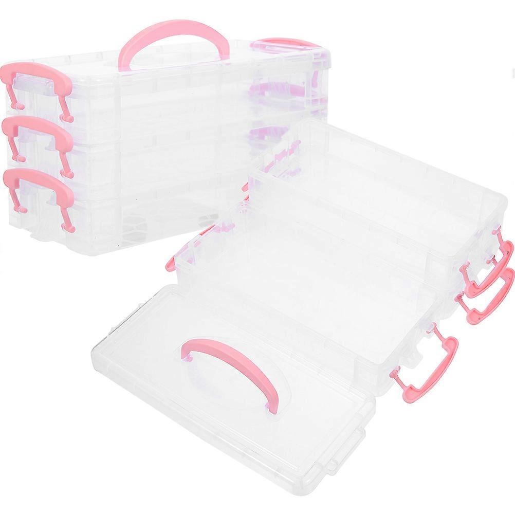 2Pcs Rectangular Detachable Pen Boxes For Students And Teachers In Simple Design For Stationery Organization With Large Capacity