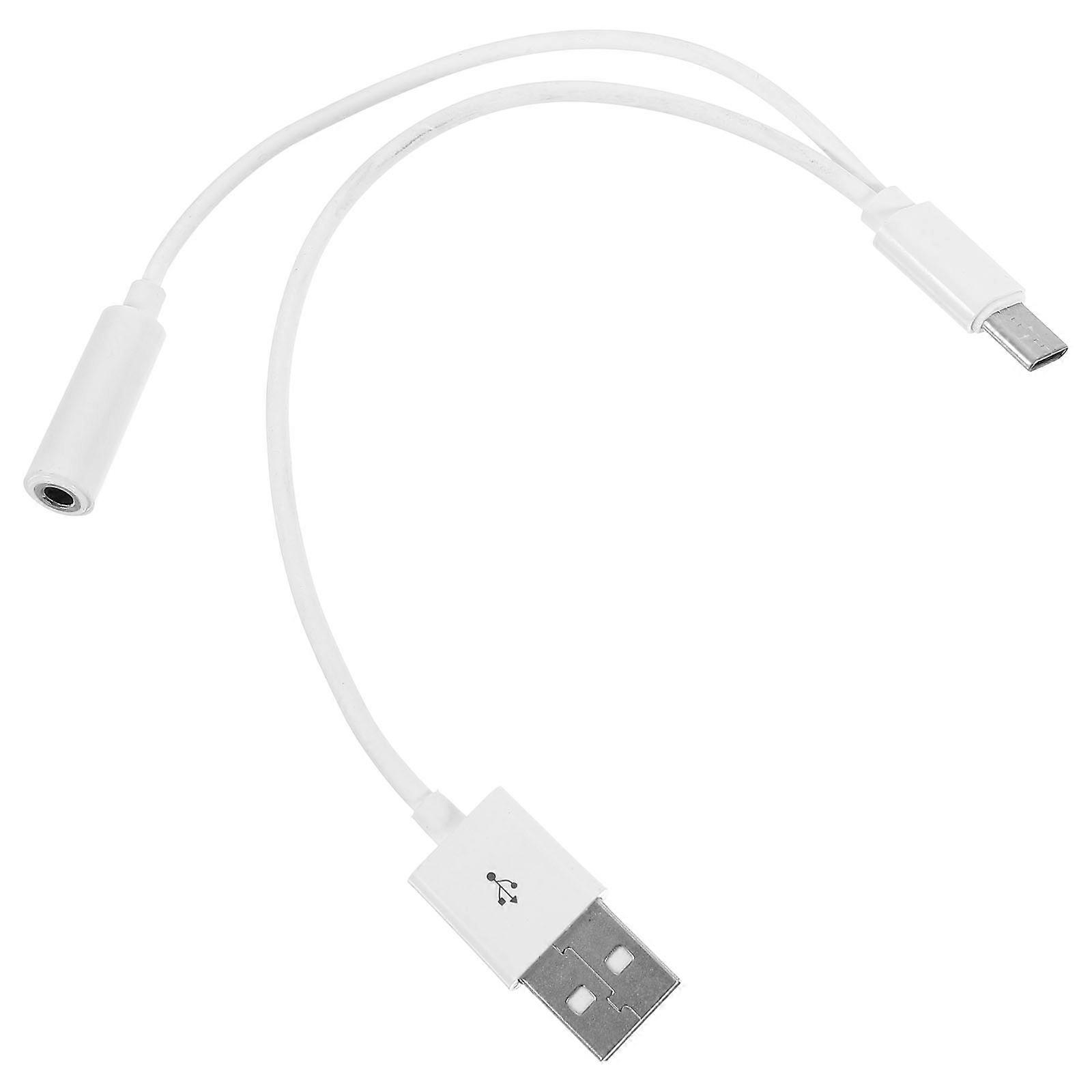 Type-C to Double 3.5mm Earphone Cable Adapter for Phone 3Pcs Pack