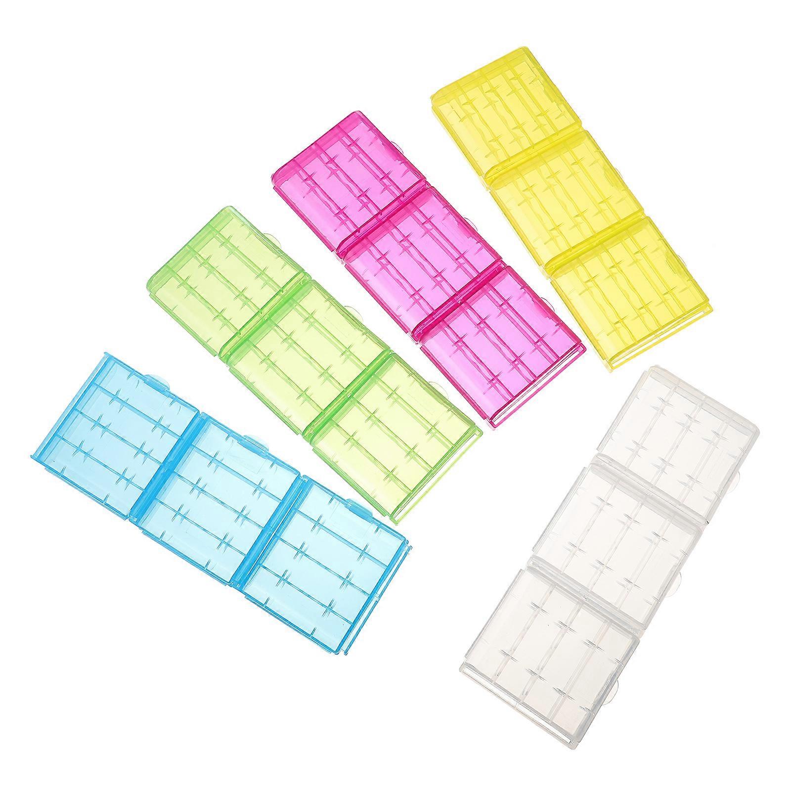 Battery Box Plastic Holder for Organized Storage 60Pcs Included