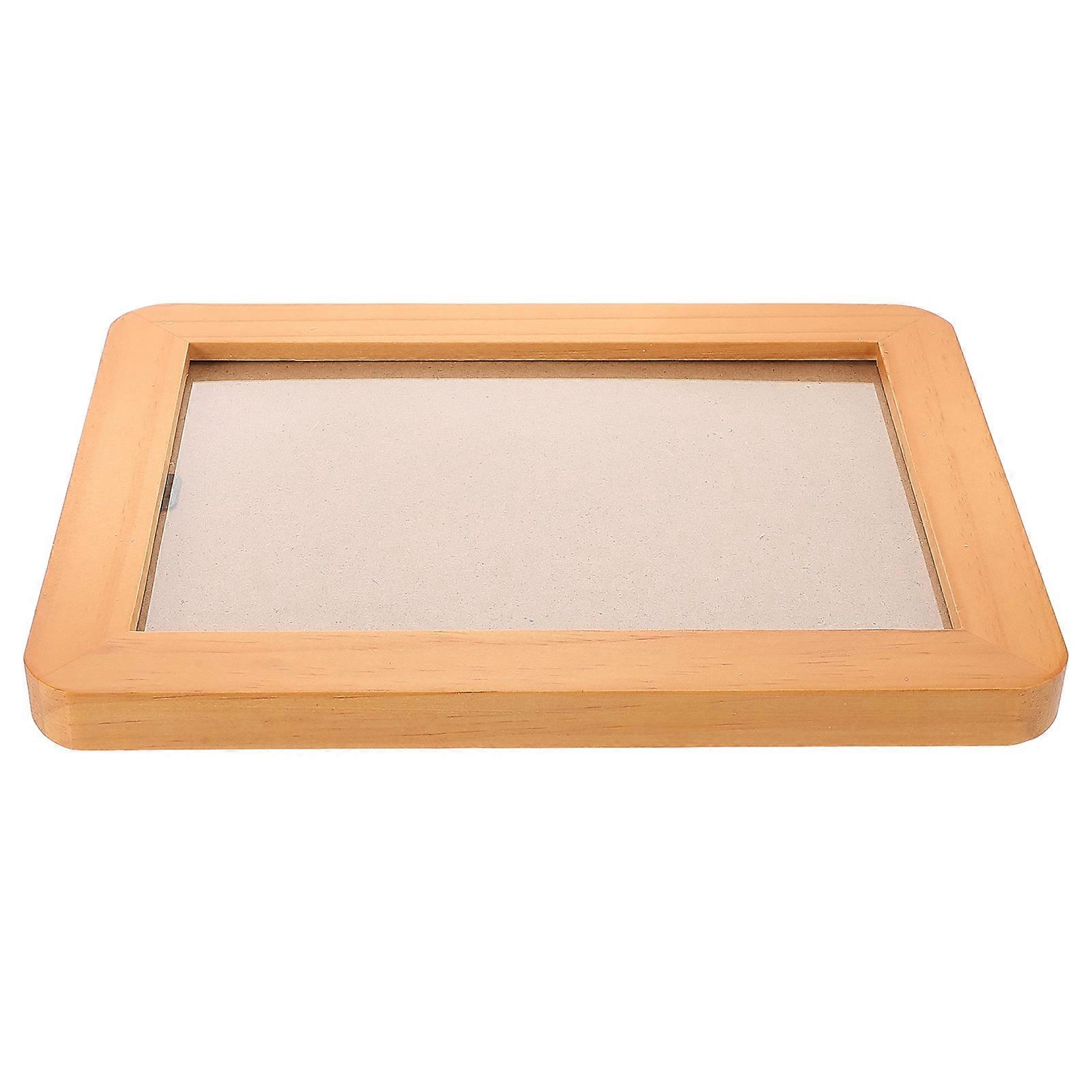 Baby Sonogram Photo Frame Wooden for Milestone Display 4Pcs Set