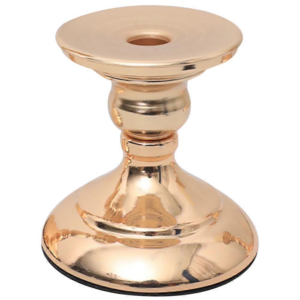 Retro Candlestick Holders Metal Candle Base for Decoration 4Pcs