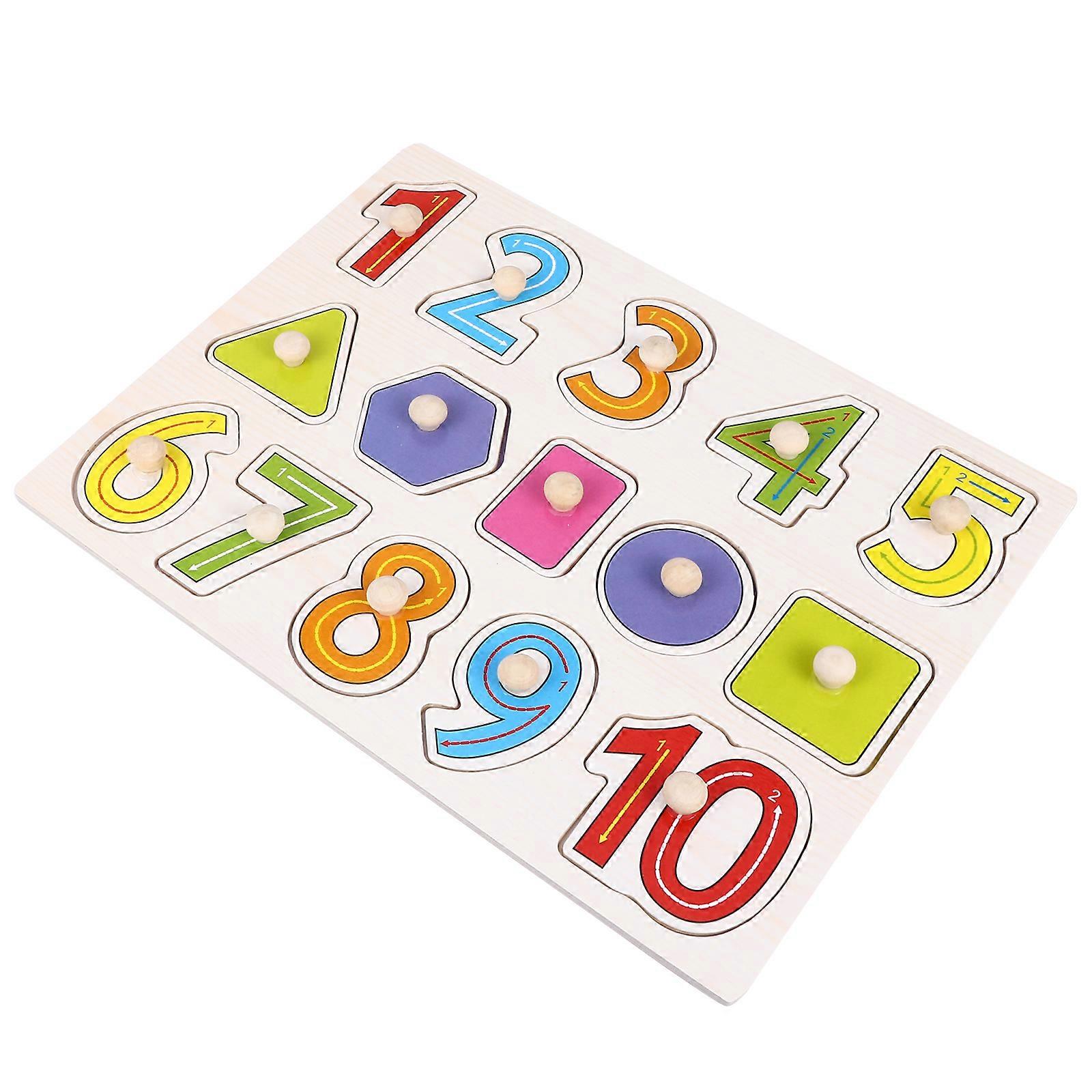 Wooden Jigsaw Puzzle Toy for Kids Playing 1Set Educational Puzzle Plaything