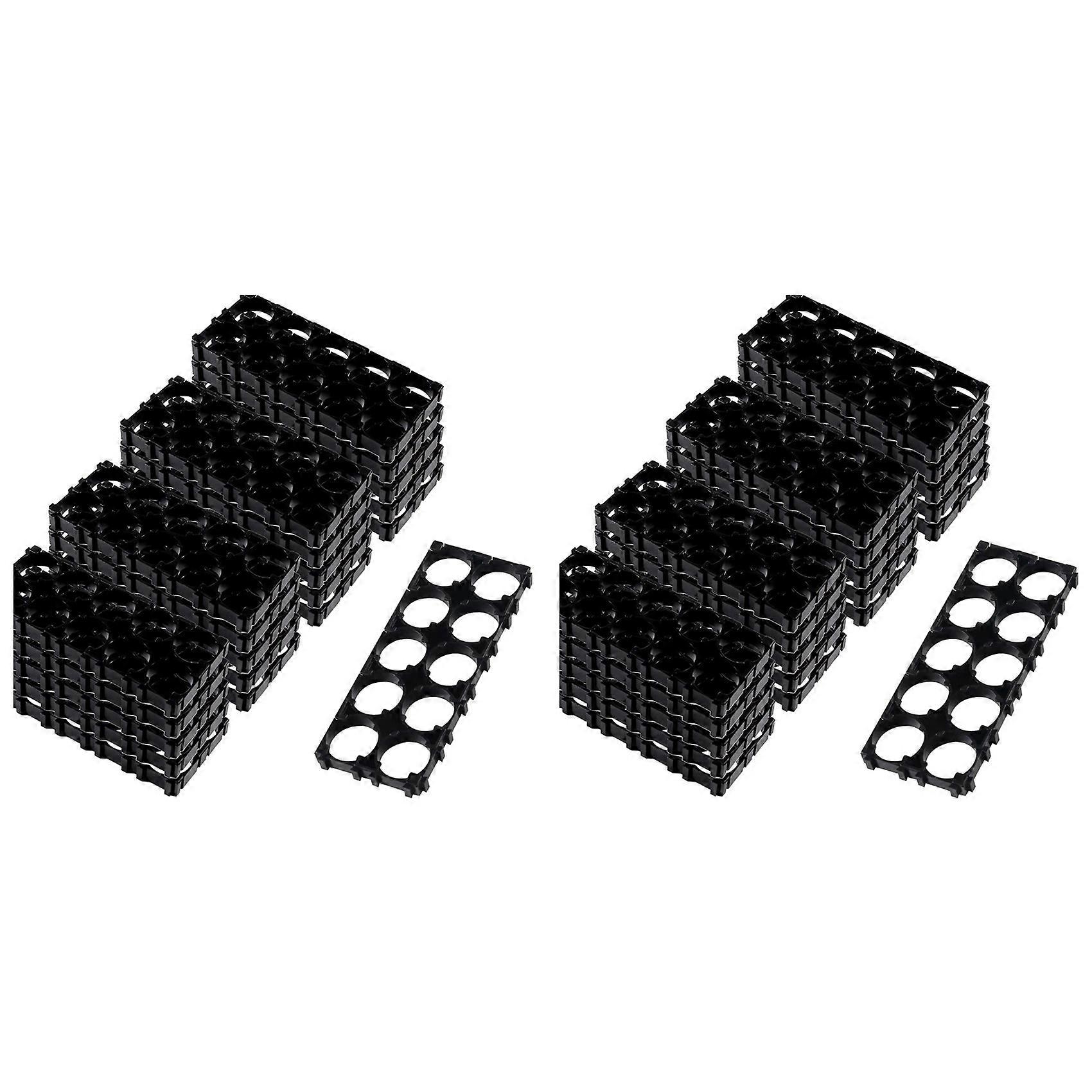 40Pcs 18650 Lithium Cell Spacer 2X5 Cell Spacer 18650 Lithium Battery Plastic Holder Bracket for DIY Battery Pack