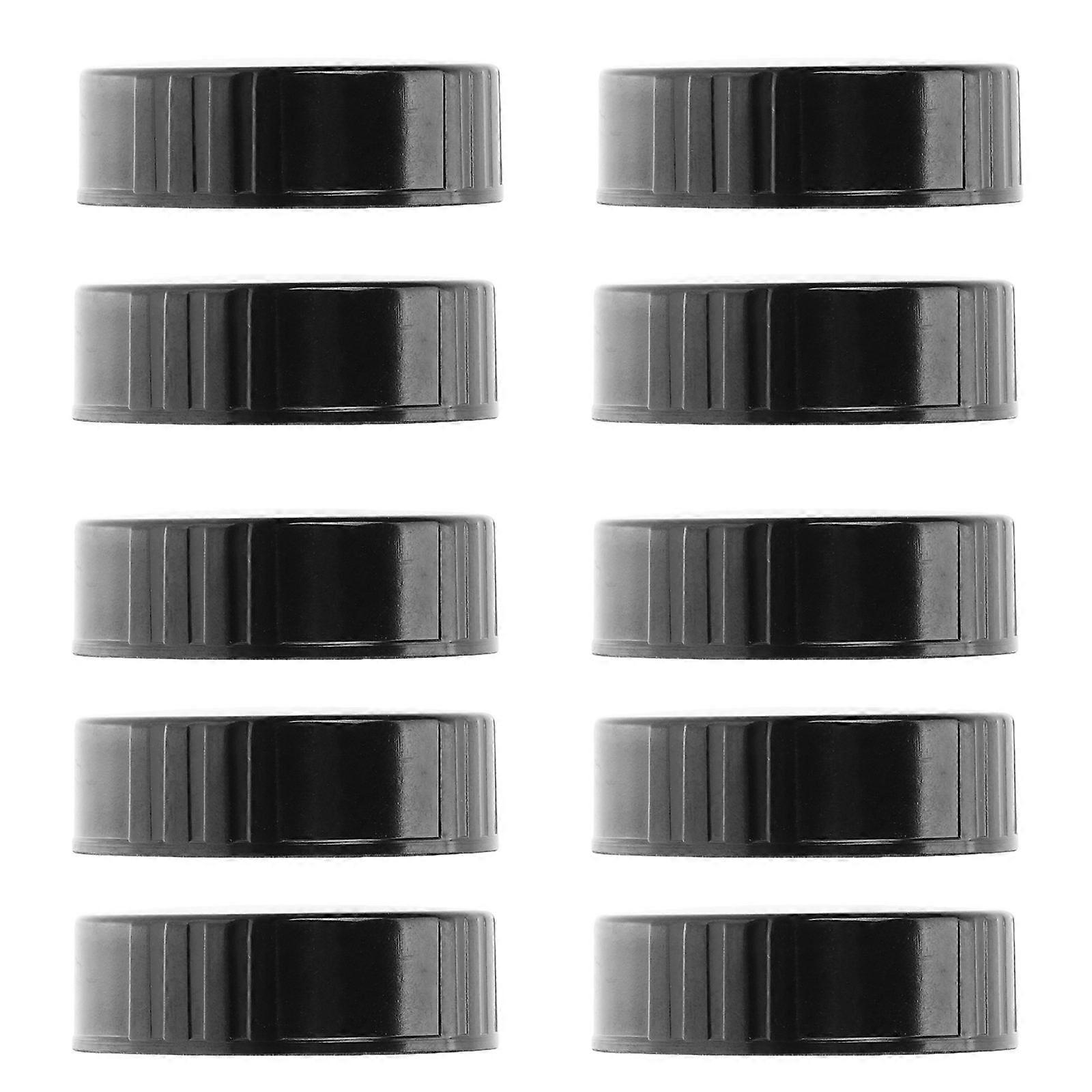 Screw Caps Bottle Caps for Bottles 36Pcs Black Plastic Lids