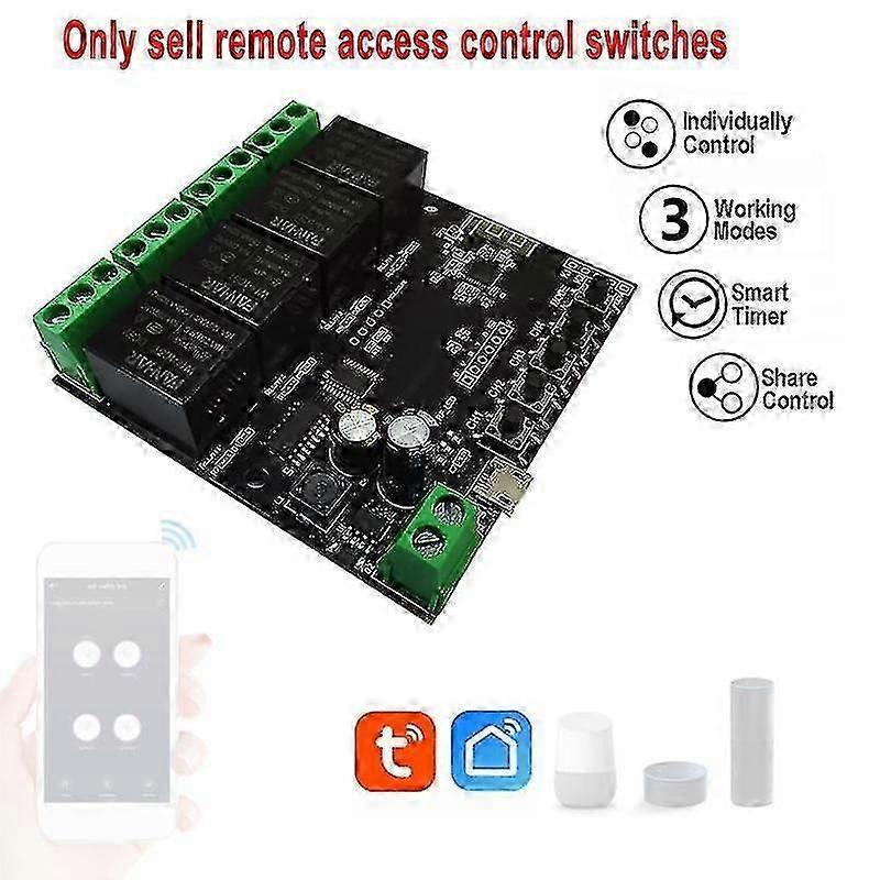 4CH Wifi Smart Switch Modul fr die Tuya Smart Life 250V AC APP