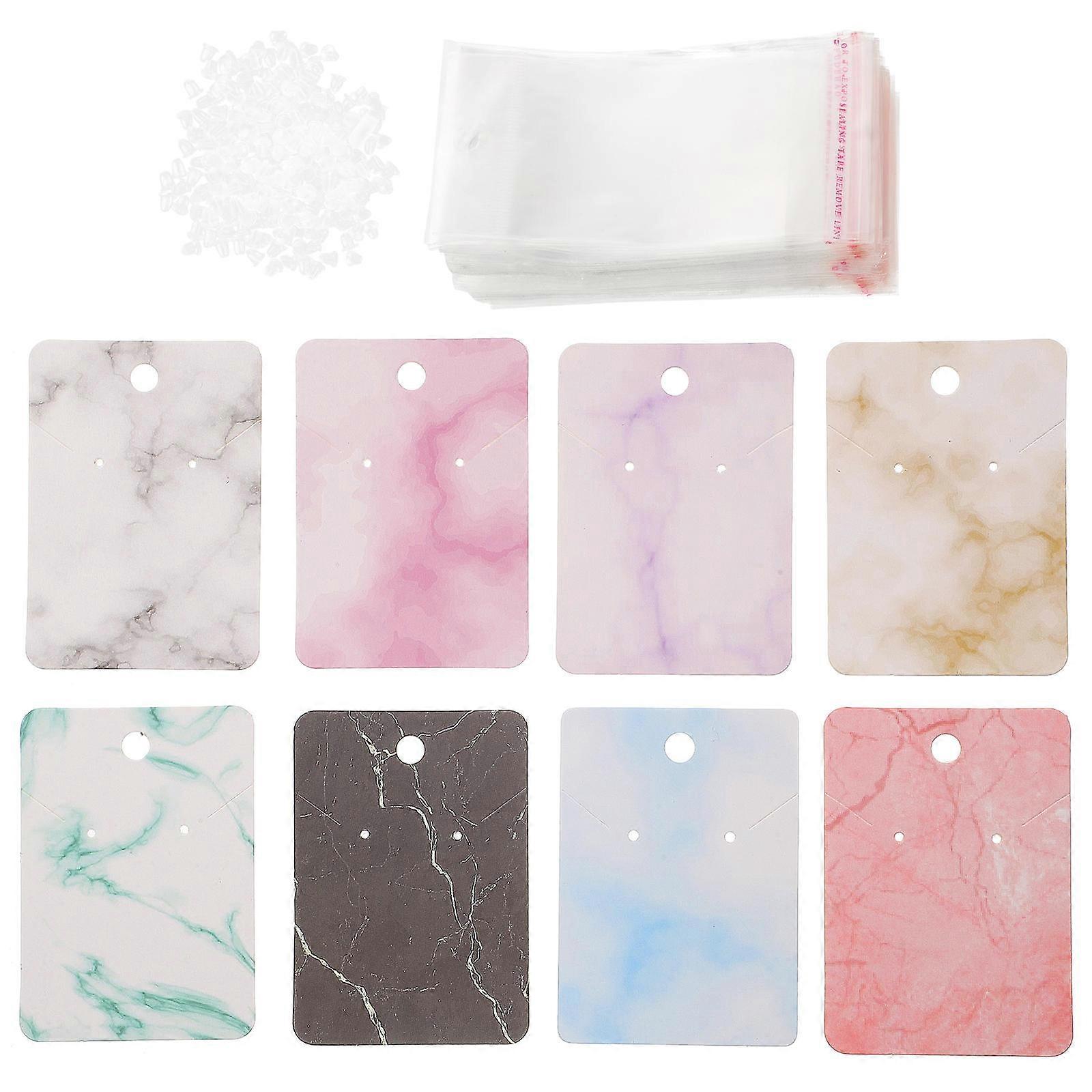 Jewelry Display Cards with Earring Backs for Ear Studs 2Sets