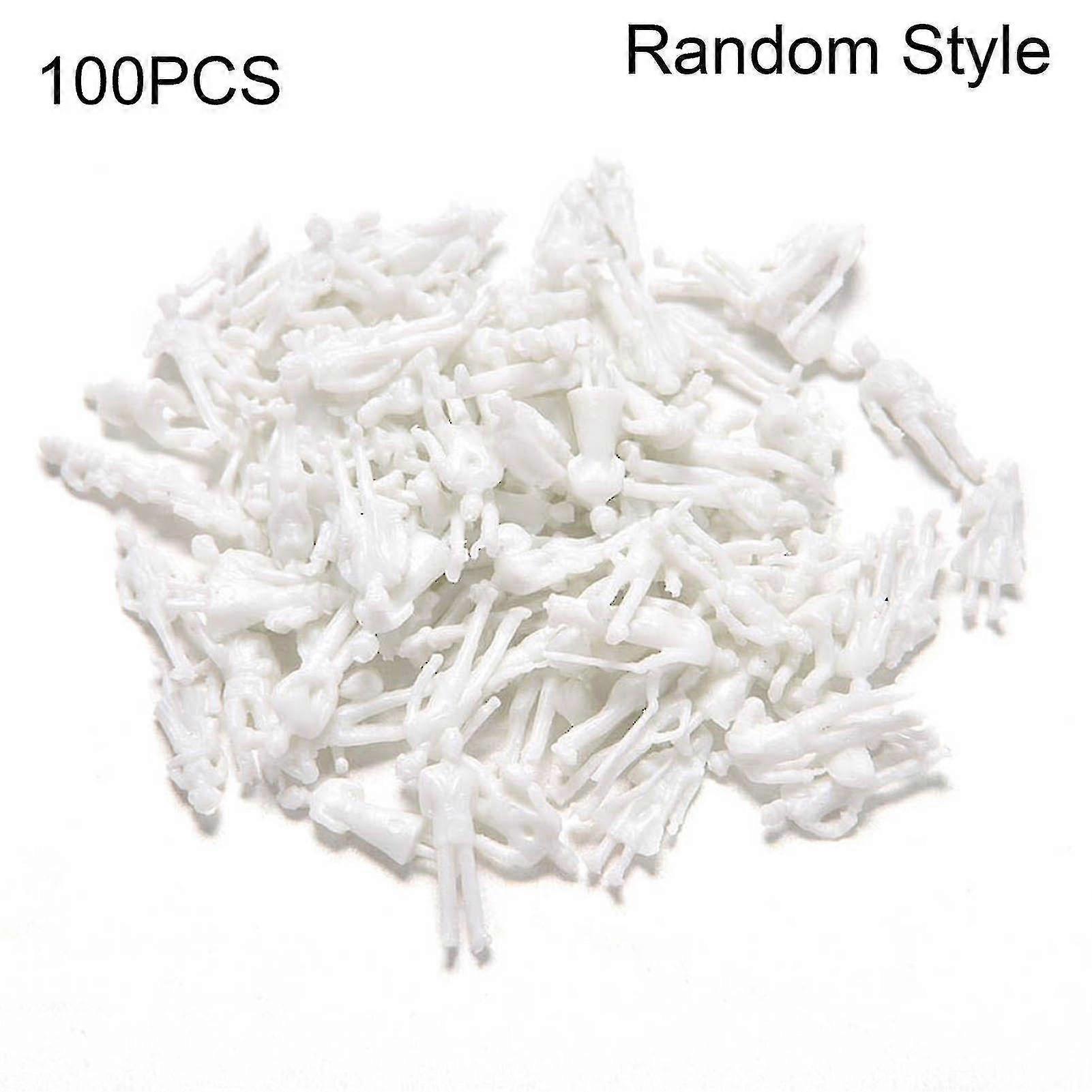100pcs 1/25 To 1/200 Scale Mini Unpainted White Model People Figures Diy Toy Mengxi The Best One