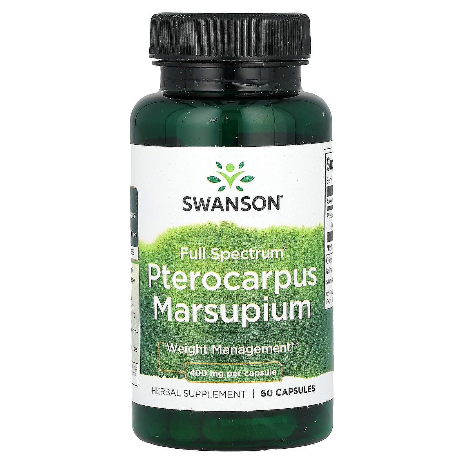 Full Spectrum Pterocarpus Marsupium, 400 mg, 60 Capsules
