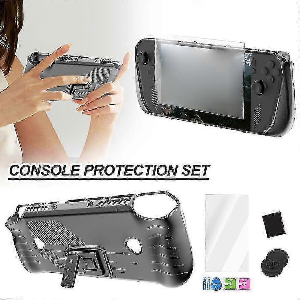 TPU Hard Case with Stand for ASUS Rog Ally X 2024 Rog Alloy X Protective Cover miao8