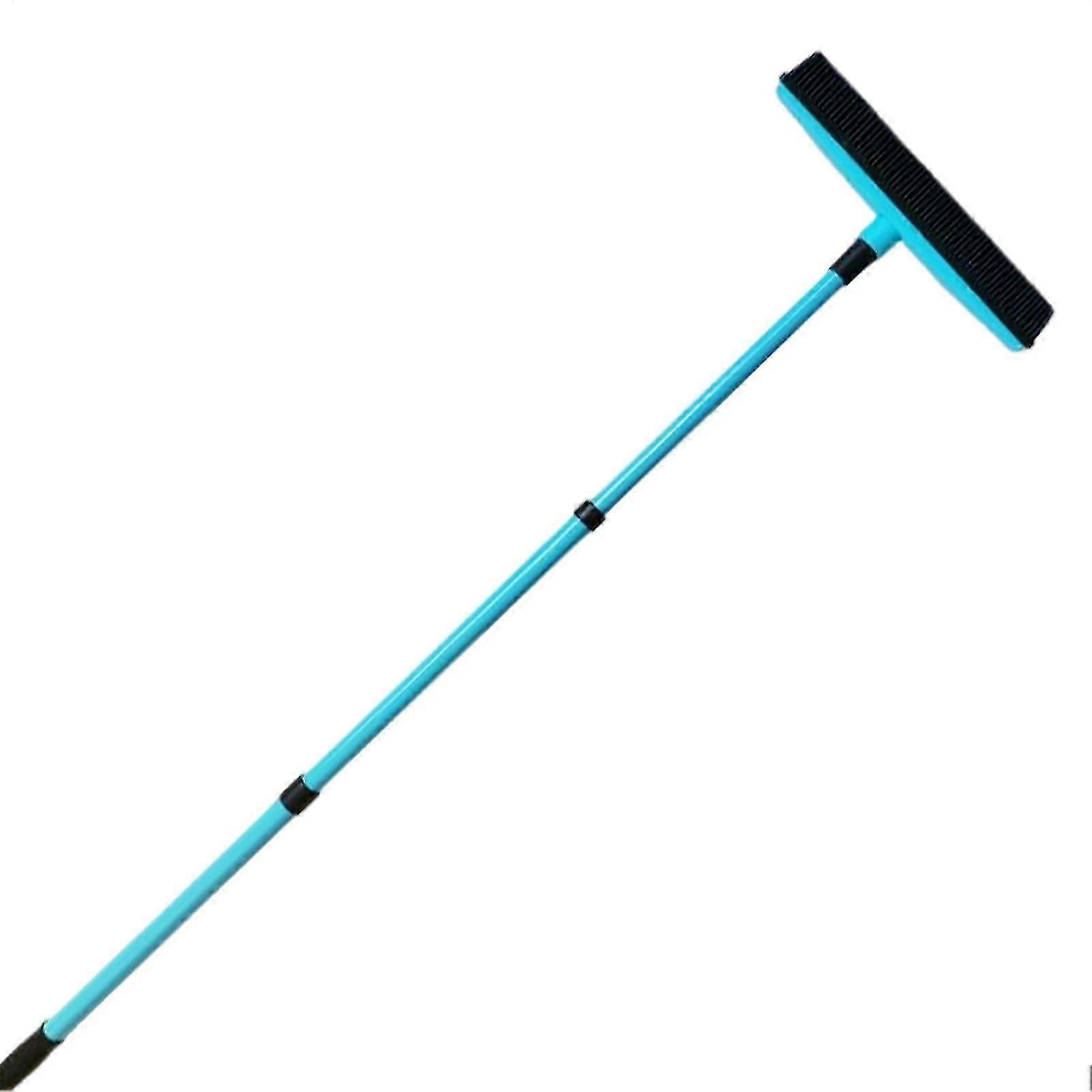 3 Section Telescopic Pole Carpet Delinting Brooms Versatile Long Handle Cleaning Tool for Tiles