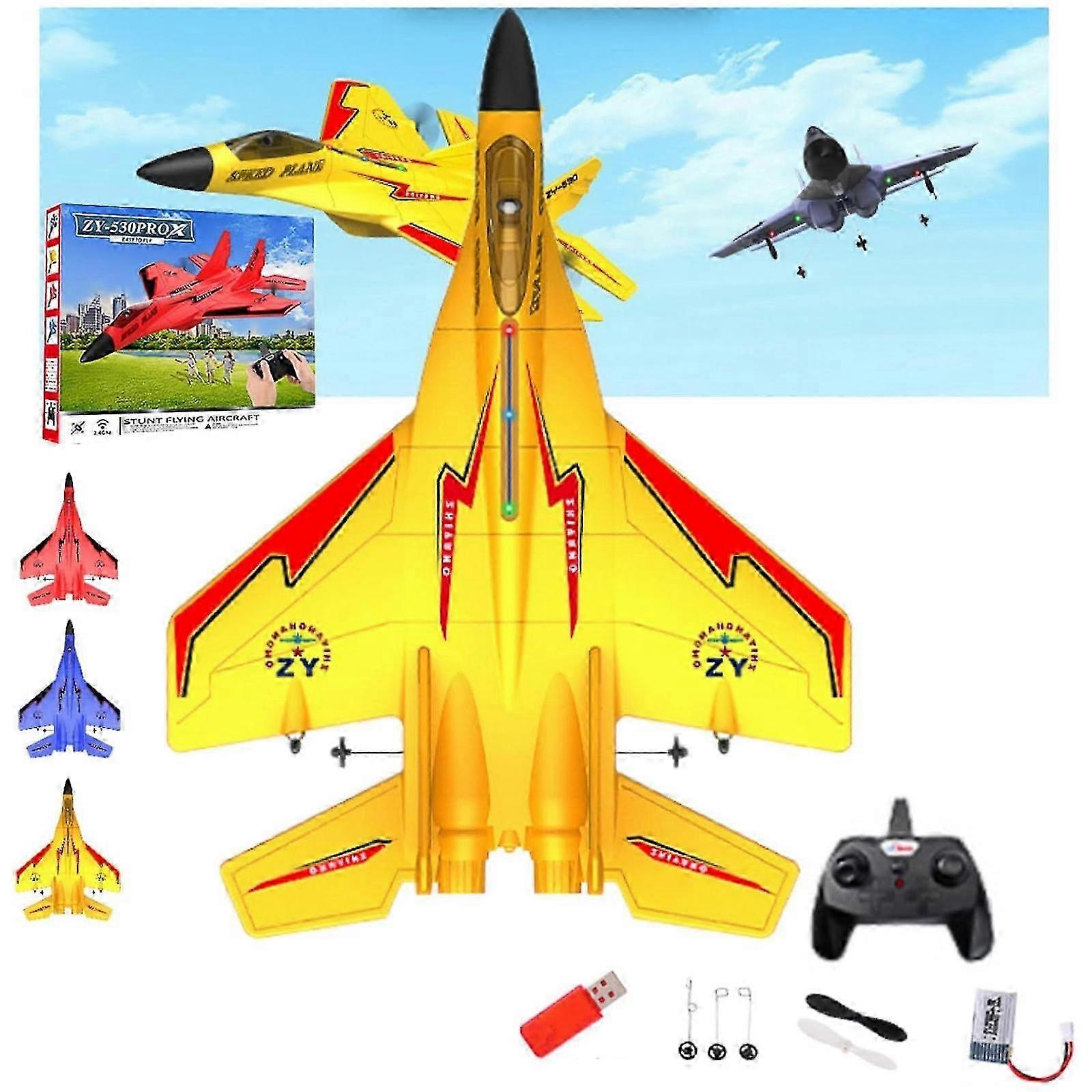 2025 ZY-530 fighter, remote control aircraft glider, fixed wing model foam fighter, electric charging