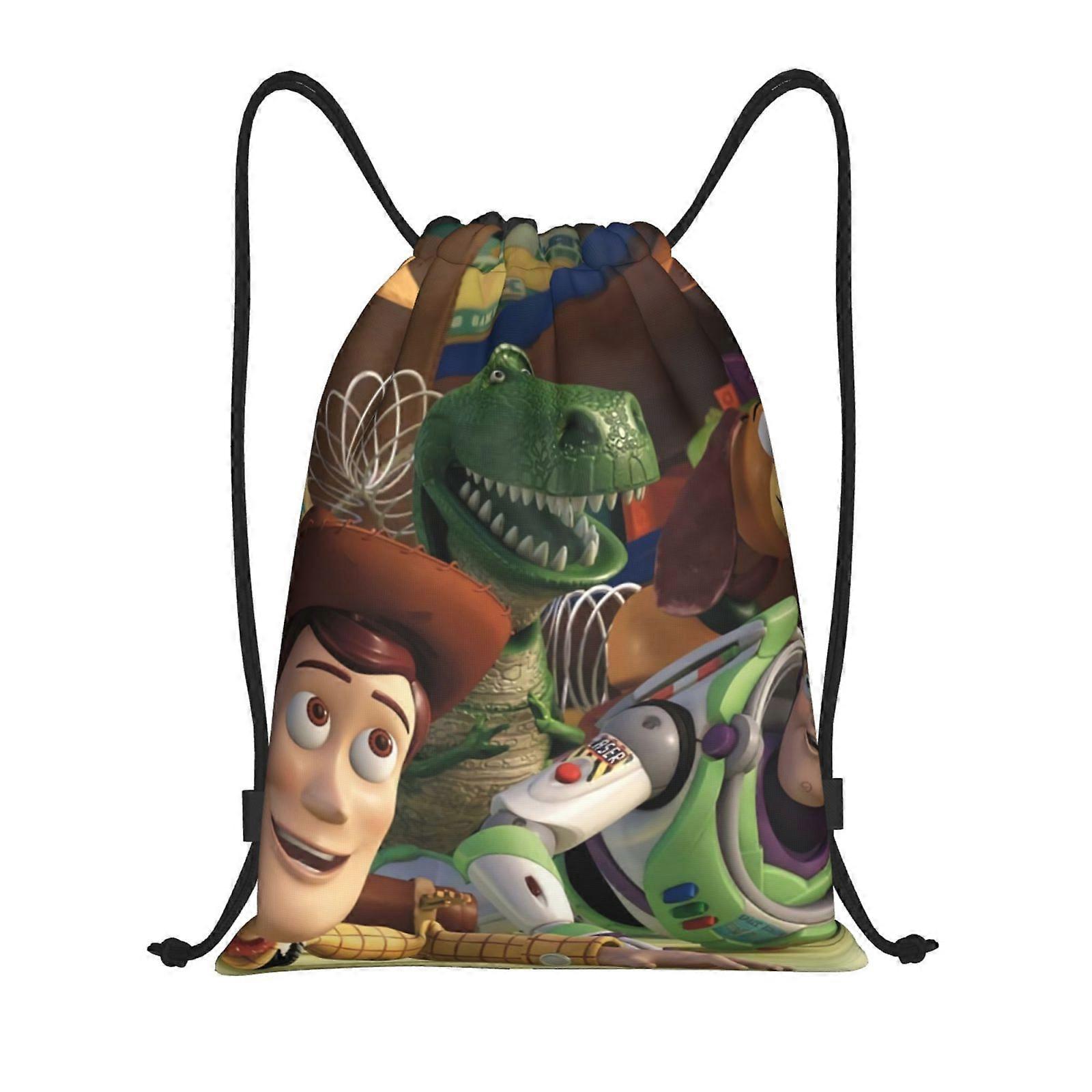 Toy Story Classic Drawstring Bag, Collapsible, Sports, Fitness, Drawstring Bag, Unisex, Beach Sports Travel Bag Medium