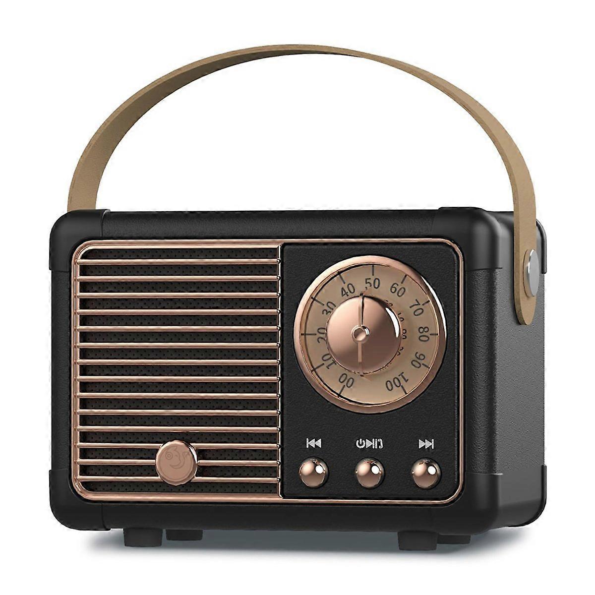 Retro Bluetooth-högtalare, liten trådlös Bluetooth-högtalare