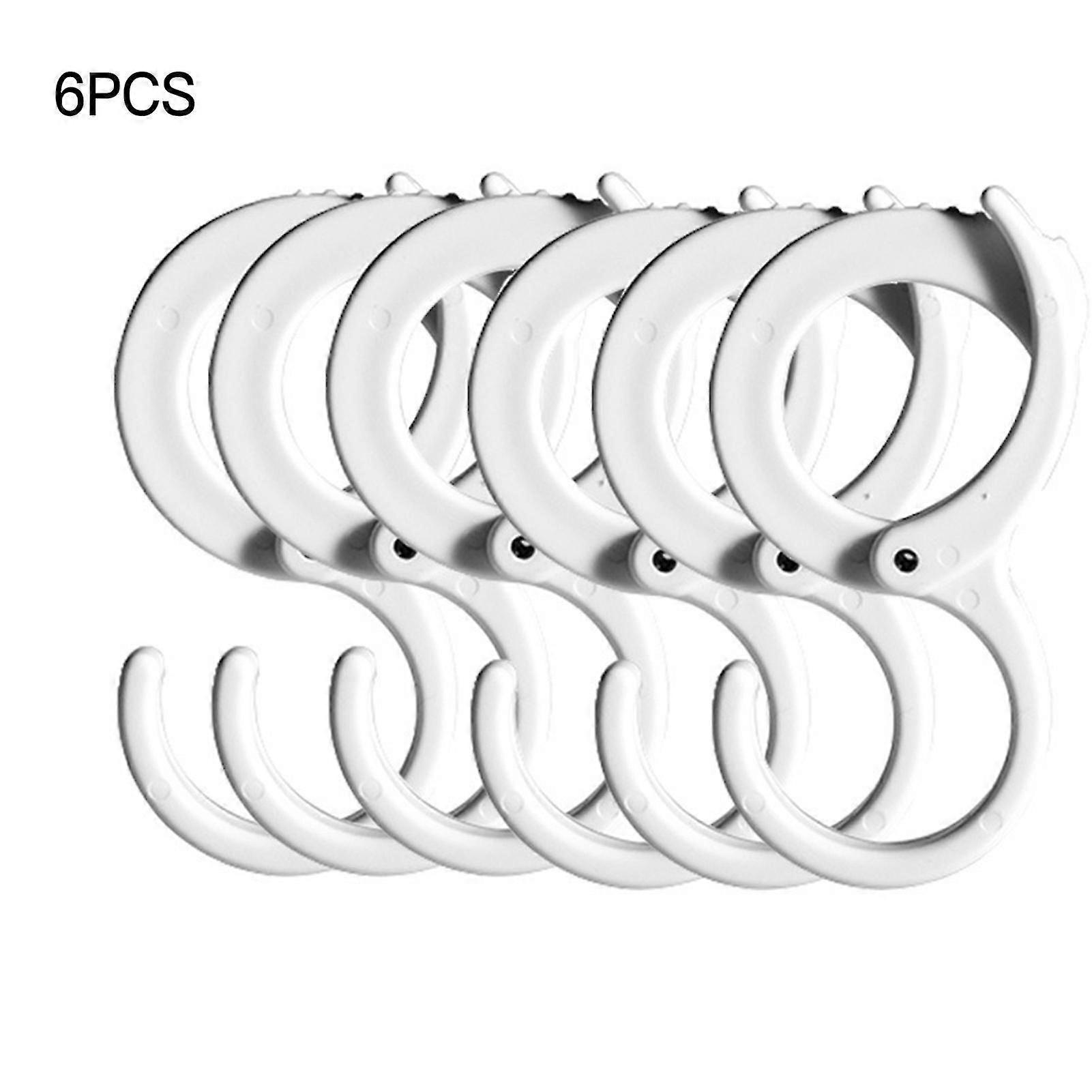 Multi-purpose Hanging Hooks 4/6/10 Packs Moveable Cross Bar Hook Clips For Household Wardrobe Kitchen