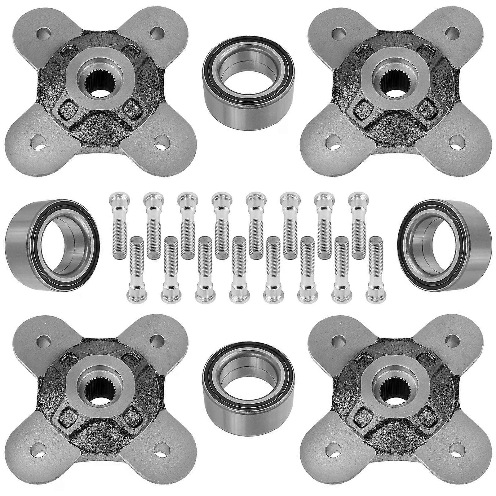 Front Rear Wheel Hub Kit for Polaris RZR XP Turbo 2014-20/RZR XP 4 Turbo 2016-17 NO.77011