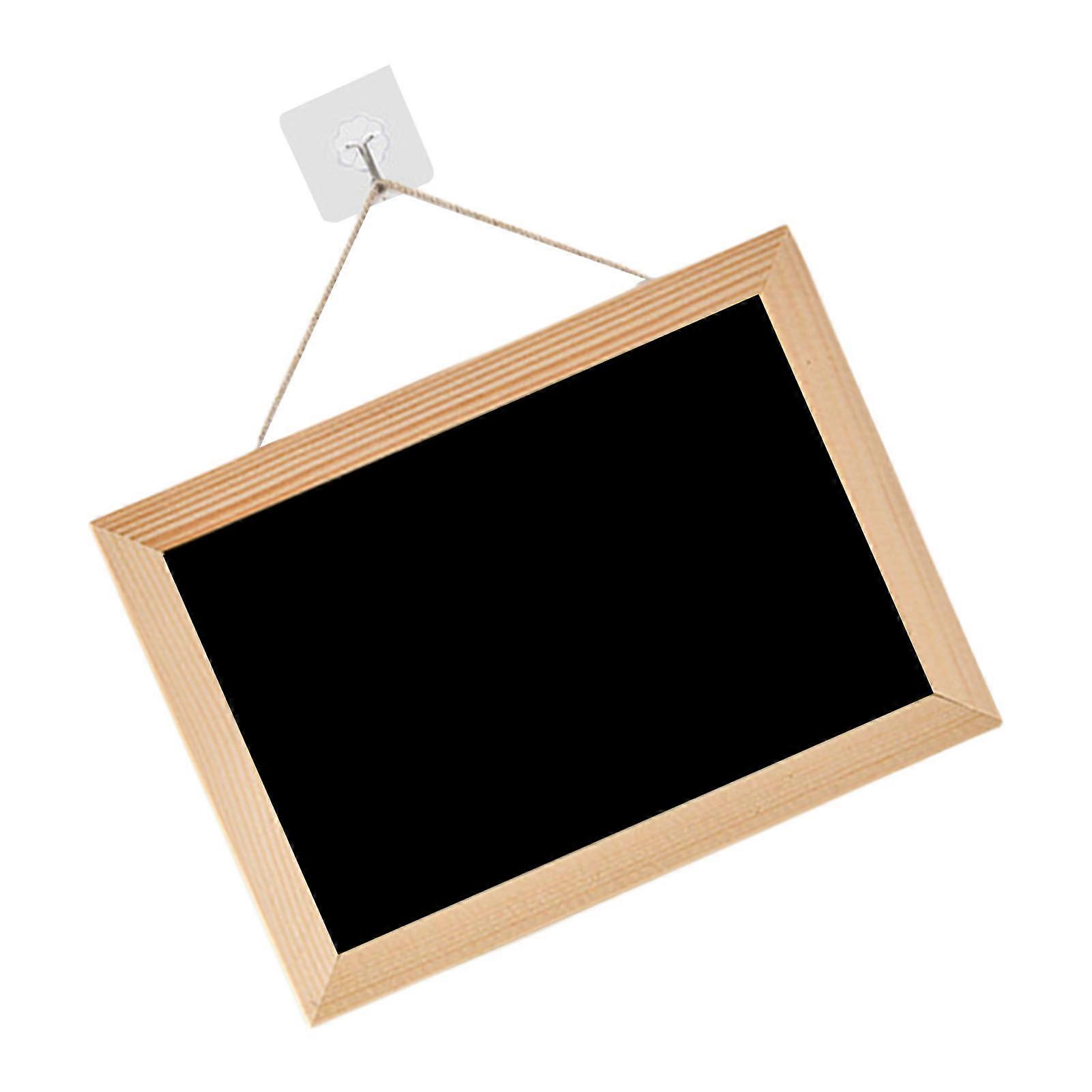Writeable Blackboard Small Chalkboard Double-Sided Hanging Chalkboards Memo Board Hanging Blackboard  small