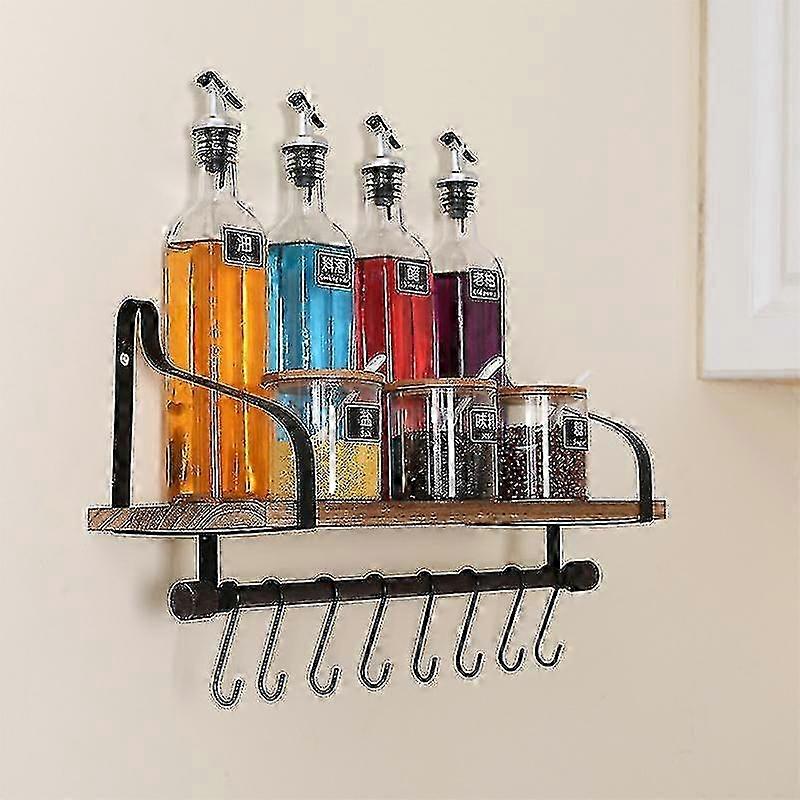 Wall mounted shelf for cups and kitchenware
