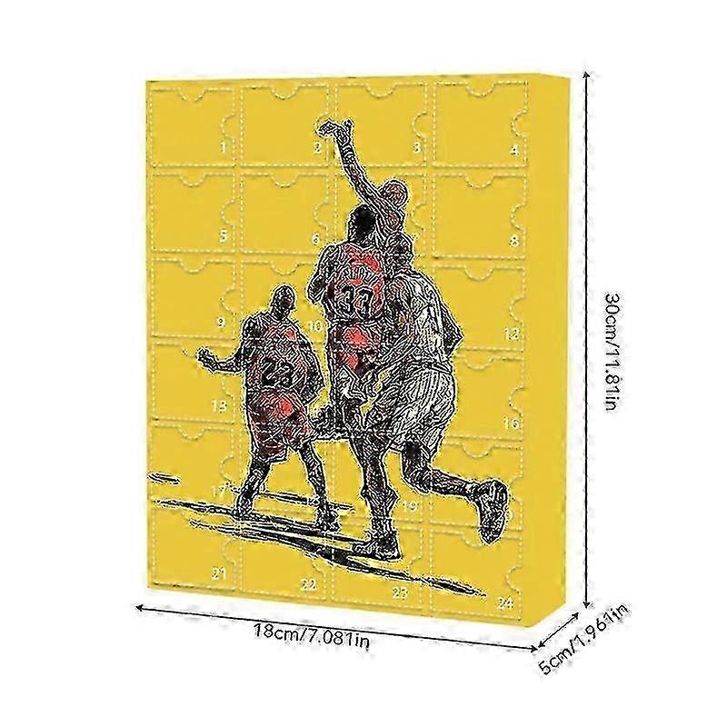 NBA Basketball 24-Day Advent Calendar for Christmas Countdown to Christmas Eve in the