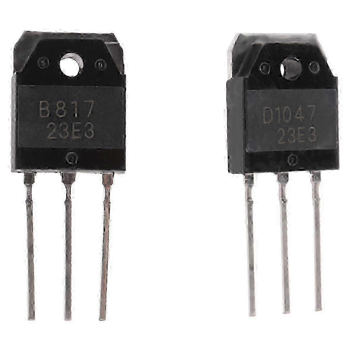 2 silicon transistor - D 1047 + B 817, 200 V, 12 A