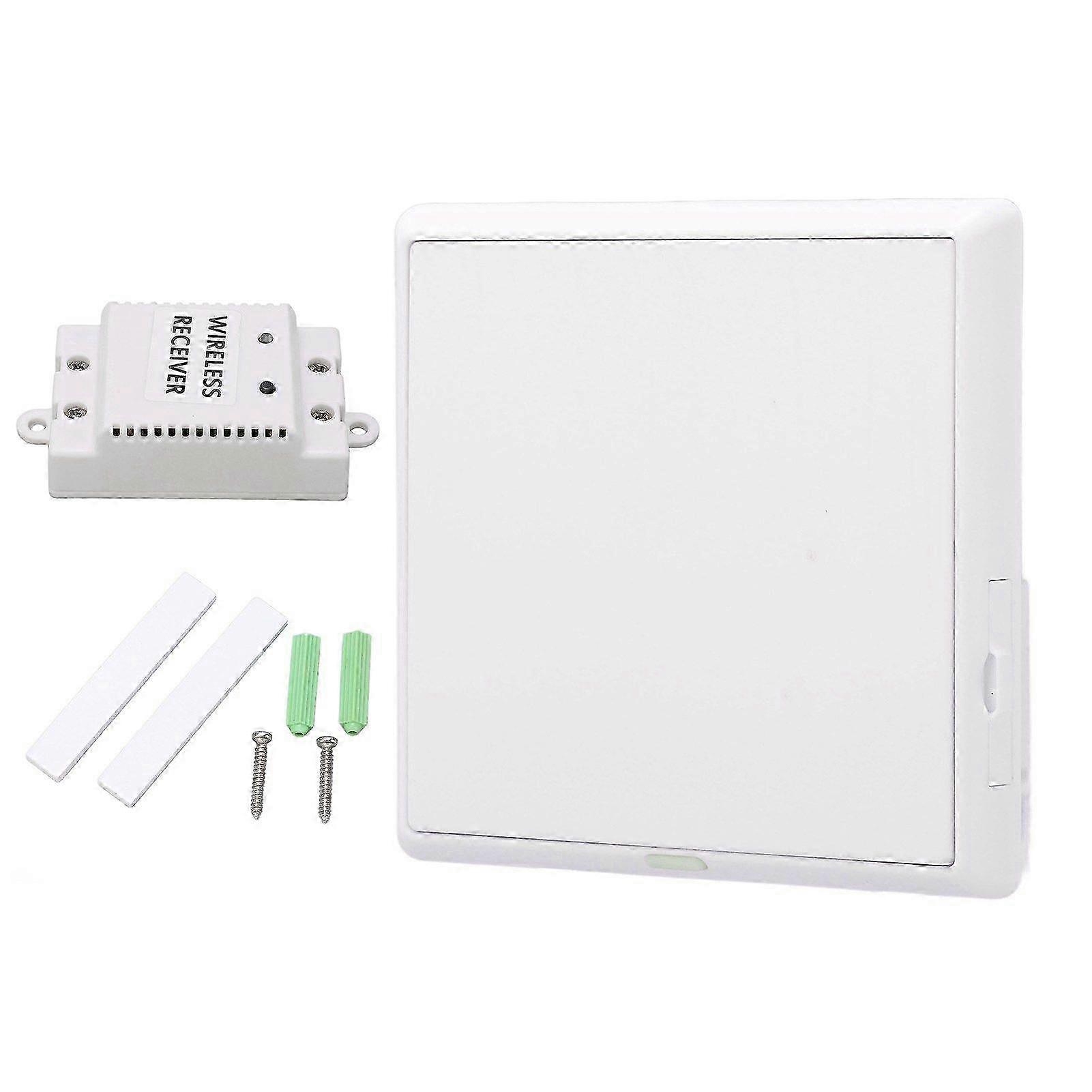 Wireless Light Switch Kit Single Channel 433.92MHz Remote Wireless Switch Panel for Home AC100240V
