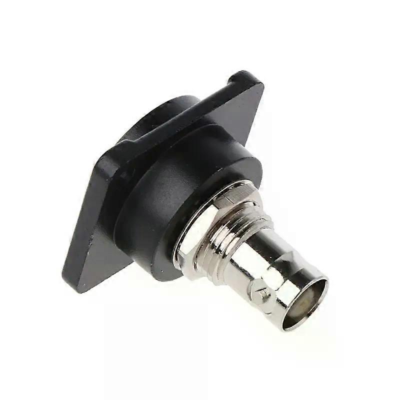 D-Type Double BNC Plug Connector Chassis Panel Mount Adapter Monitoring Parts