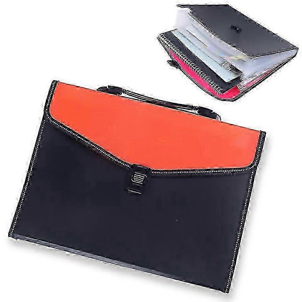 For Portable 12layer File Pocket A4 Expanding File Classified Folder Pp Storage Clip Ticket Package