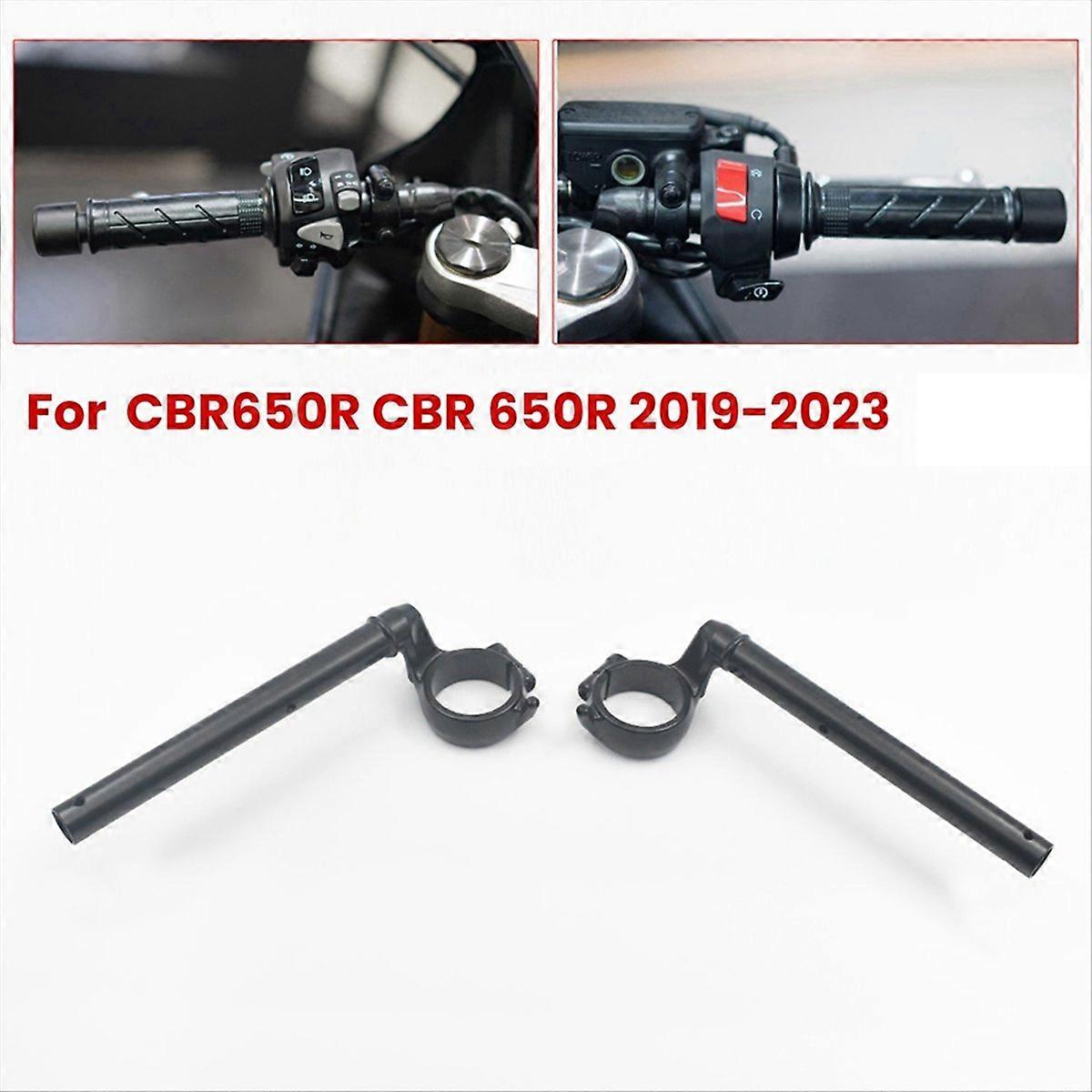Motorcycle Black Handle Bar Clip-on Fork Tube Handlebars for CBR650R 650R 2019-2023