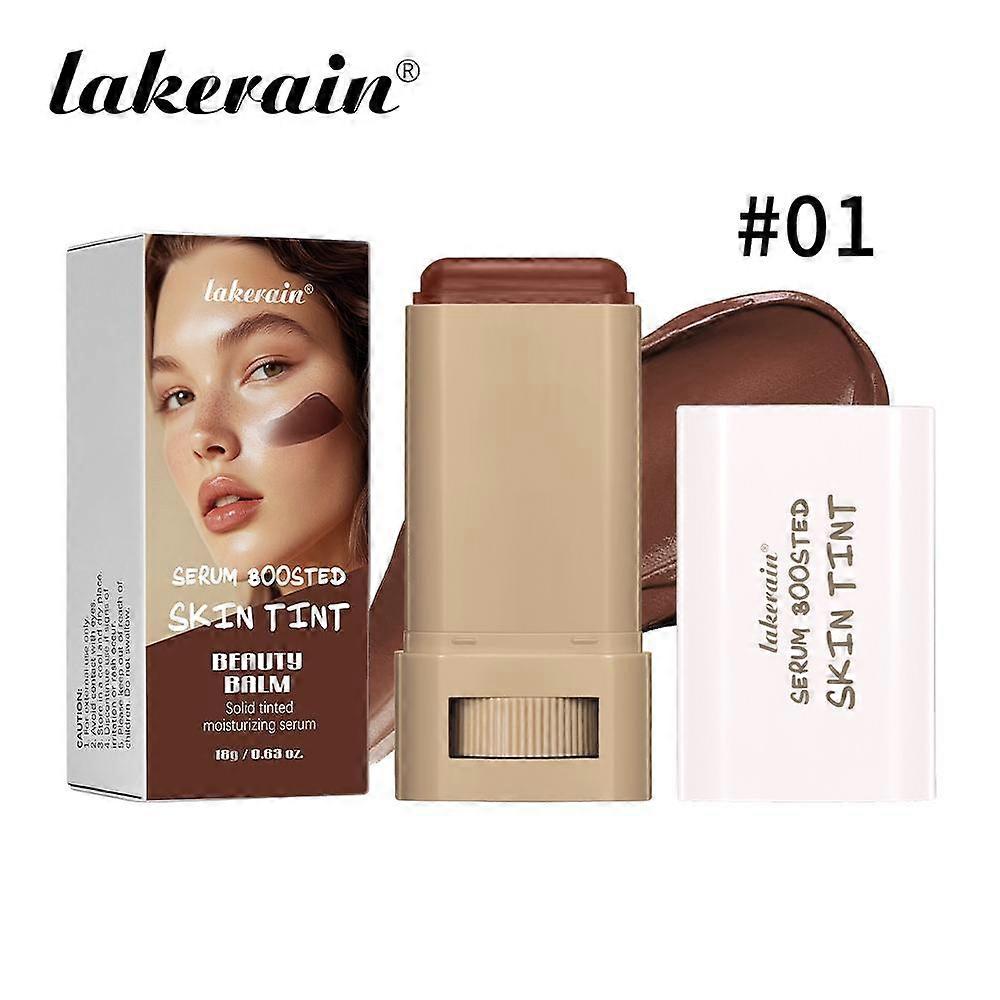 Lakerain Foundation Stick, 6 Shades Available (#01-#06), Buildable Coverage, Smooth Matte Finish