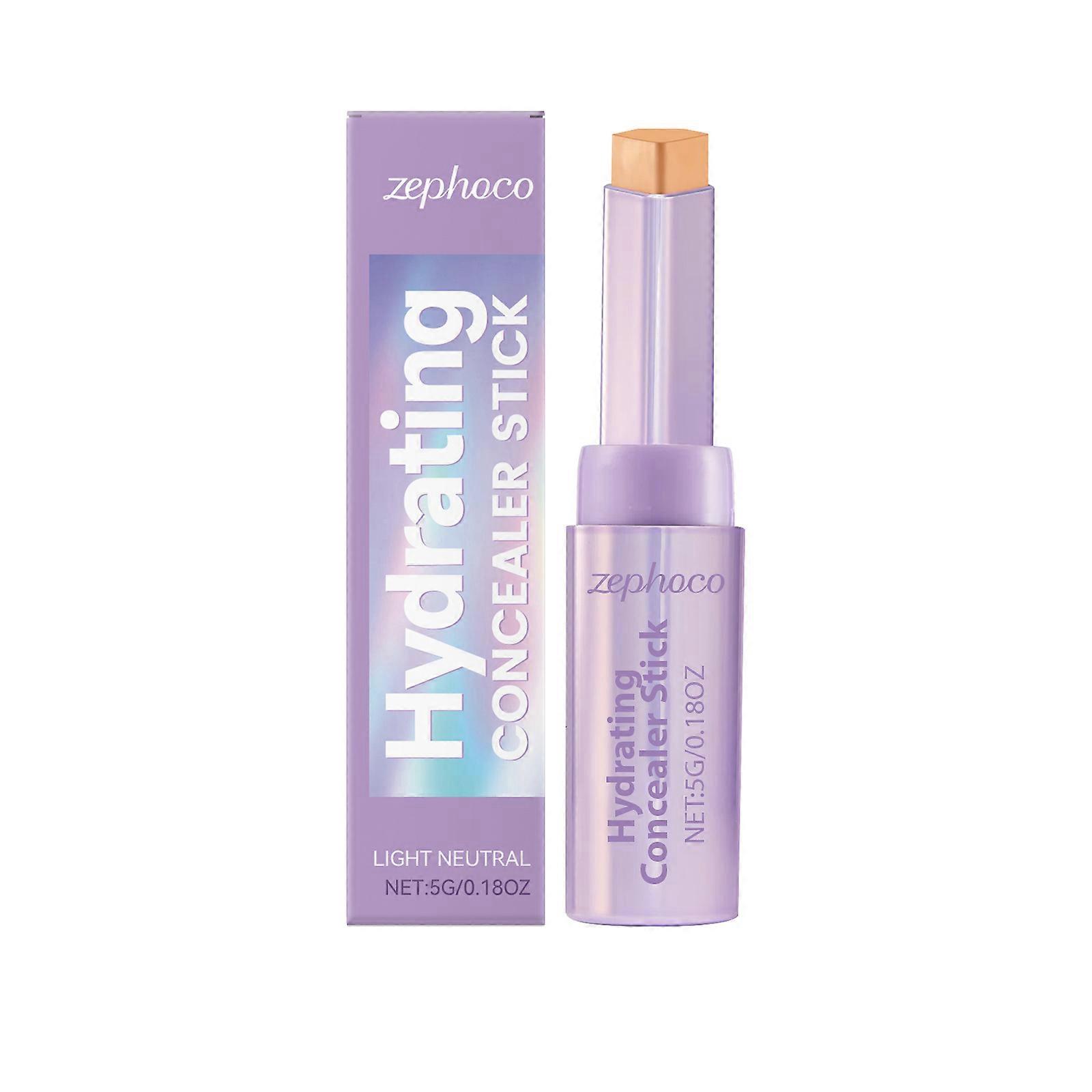 Shape Tape Blur Concealer Stick Hydrating Lightweight Concealers Pencil with Brush for Under Eye Face