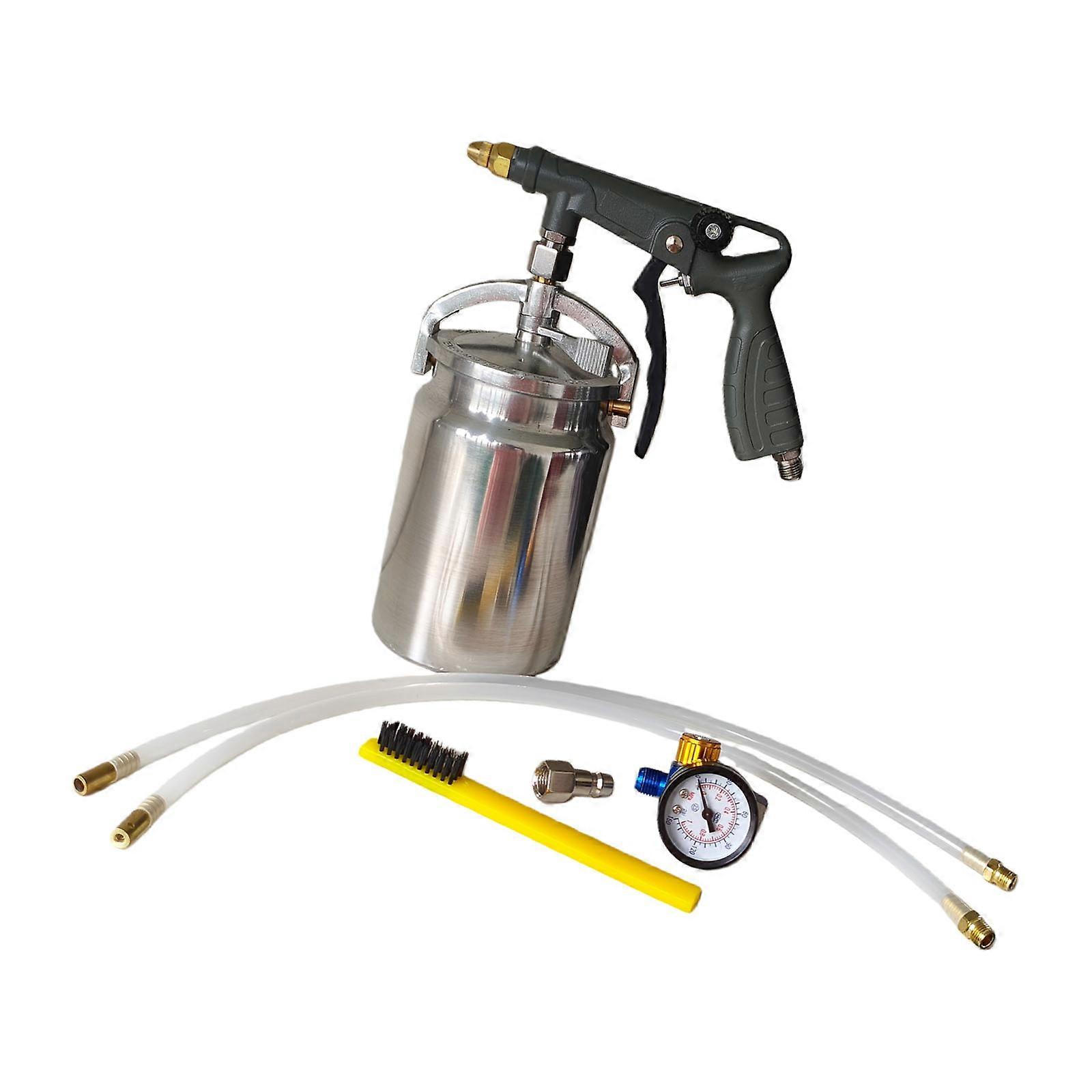 1000ml Industrial Grade Sprayer Guns Kit For Vehicle Chassis with 2Flexible Wands For Complex Surfaces Rustproof Tool Multicolor