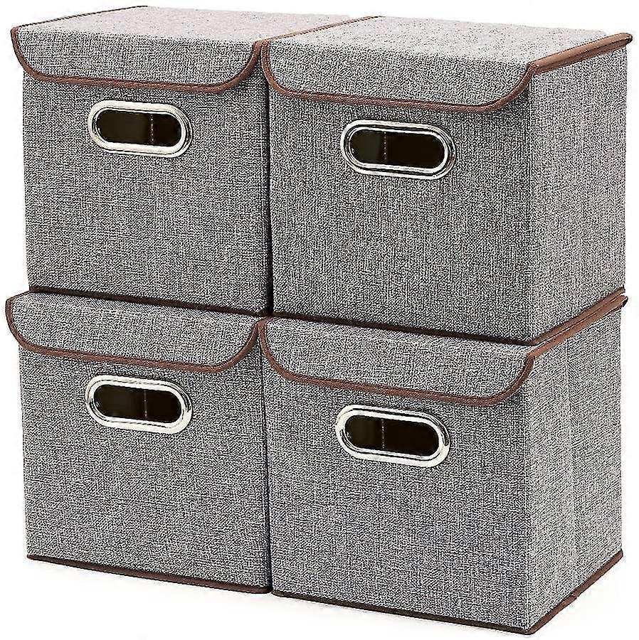 4pcs Storage Boxes Cube Storage Basket Organising System Baskets Boxes 25 X 25 Cm