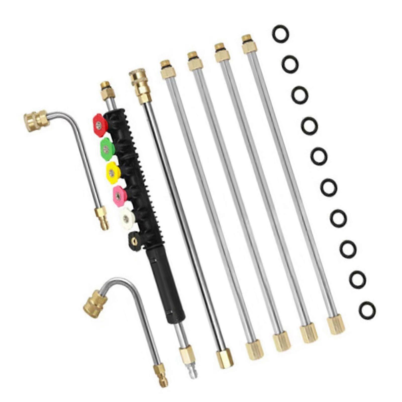 Professional Pressure Washer Extension set High Performances Washer Wand Extension Set Simple Installs for Car & Gutters Multicolor