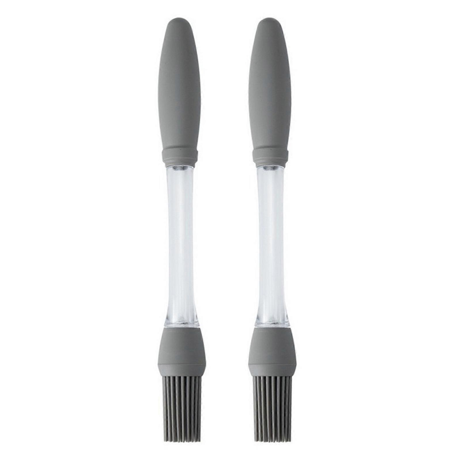 Round Tip Silicone Basting Brush Multipurpose Nonstick Oil Applicator for Grilling Roasting Baking Multicolor