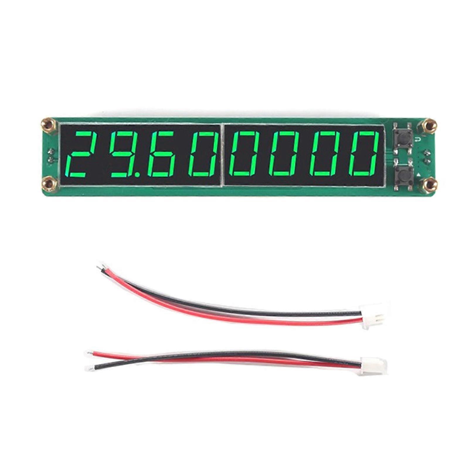 High Accuracy Frequency Display Counter Module 8LED Readout 0.1~2400Mhz for Electronics Projects and Industrial Multicolor