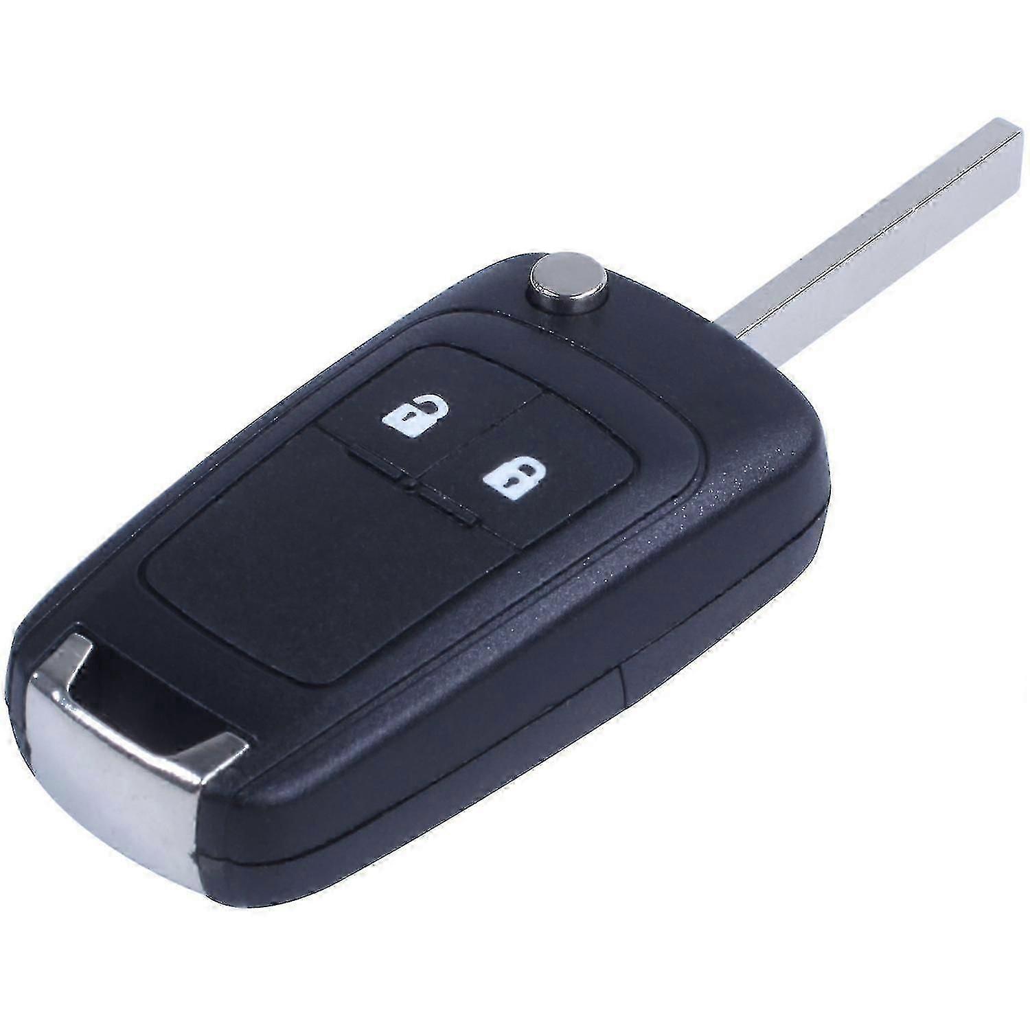 Foldable shell 2 buttons for remote key Opel Insignia
