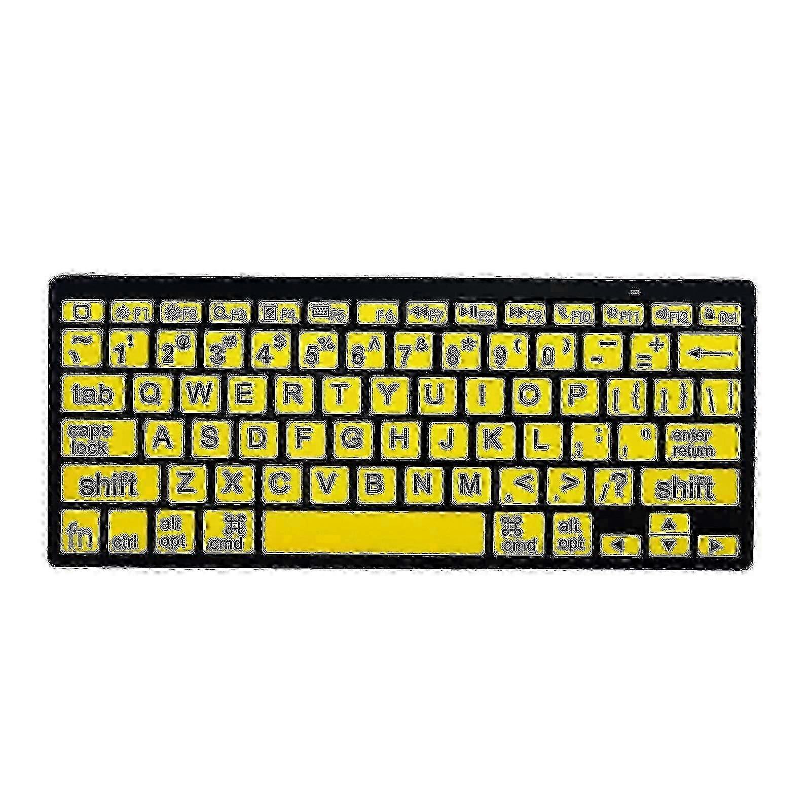 Large Print Mini Bluetooth Keyboard for Visually Impaired Users with Apple Devices