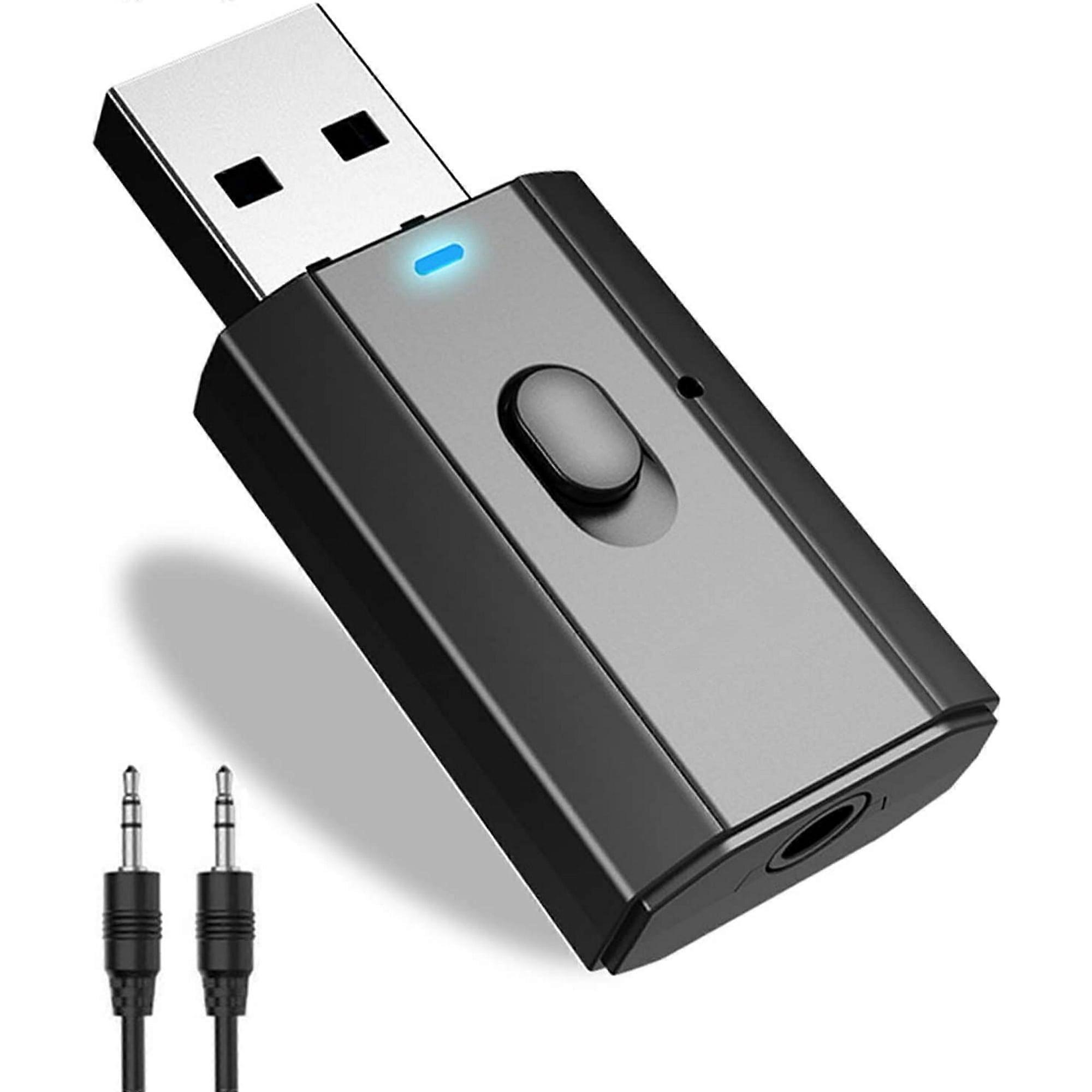 Bluetooth Car Adapter Mini Bluetooth 5.0 Stereo Transmitter Receiver Wireless