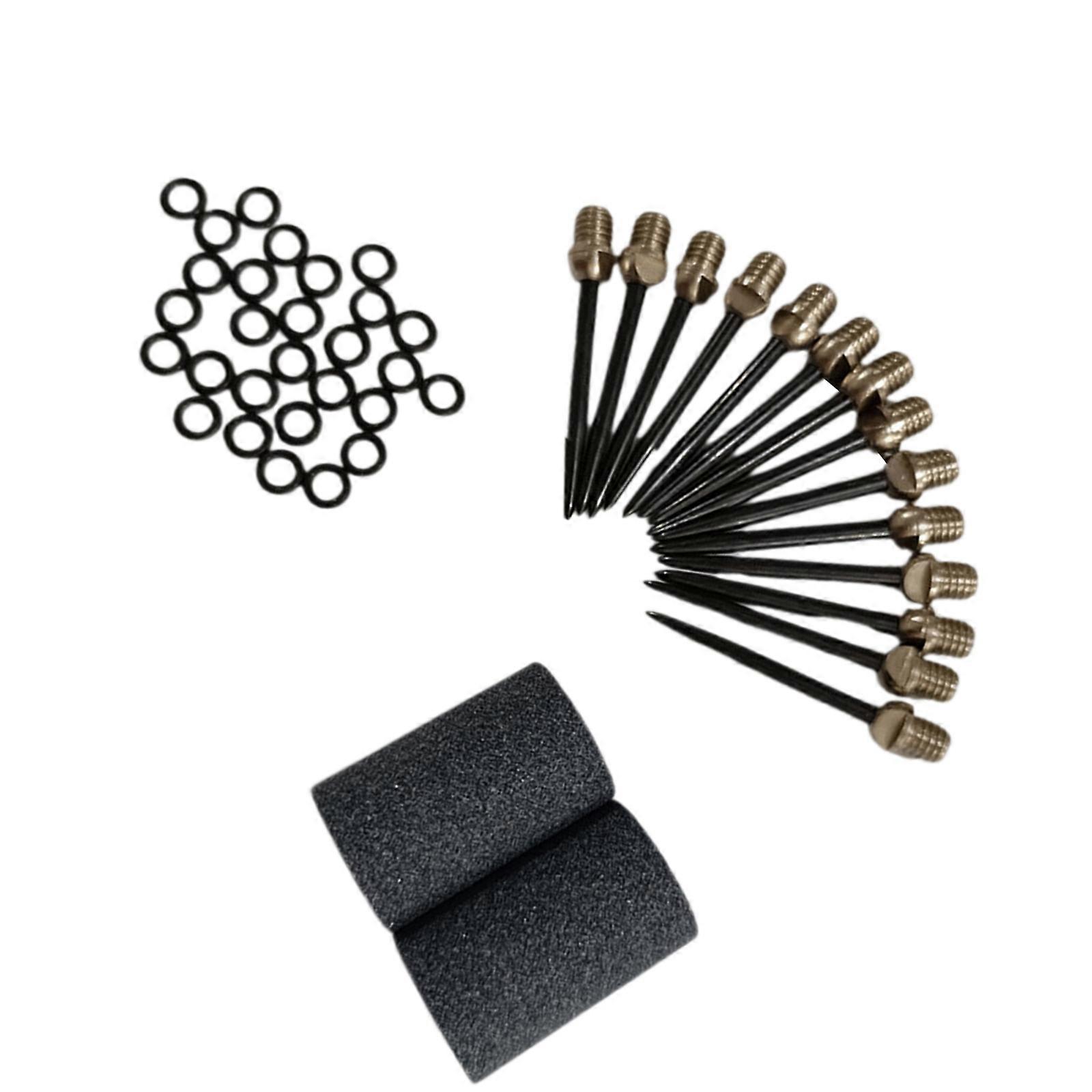 15Pcs 2BA Thread Darts Needle Professional Metal Darts Tip Coppers Darts Tip for Metal Needel Tip Darts Enduring Multicolor