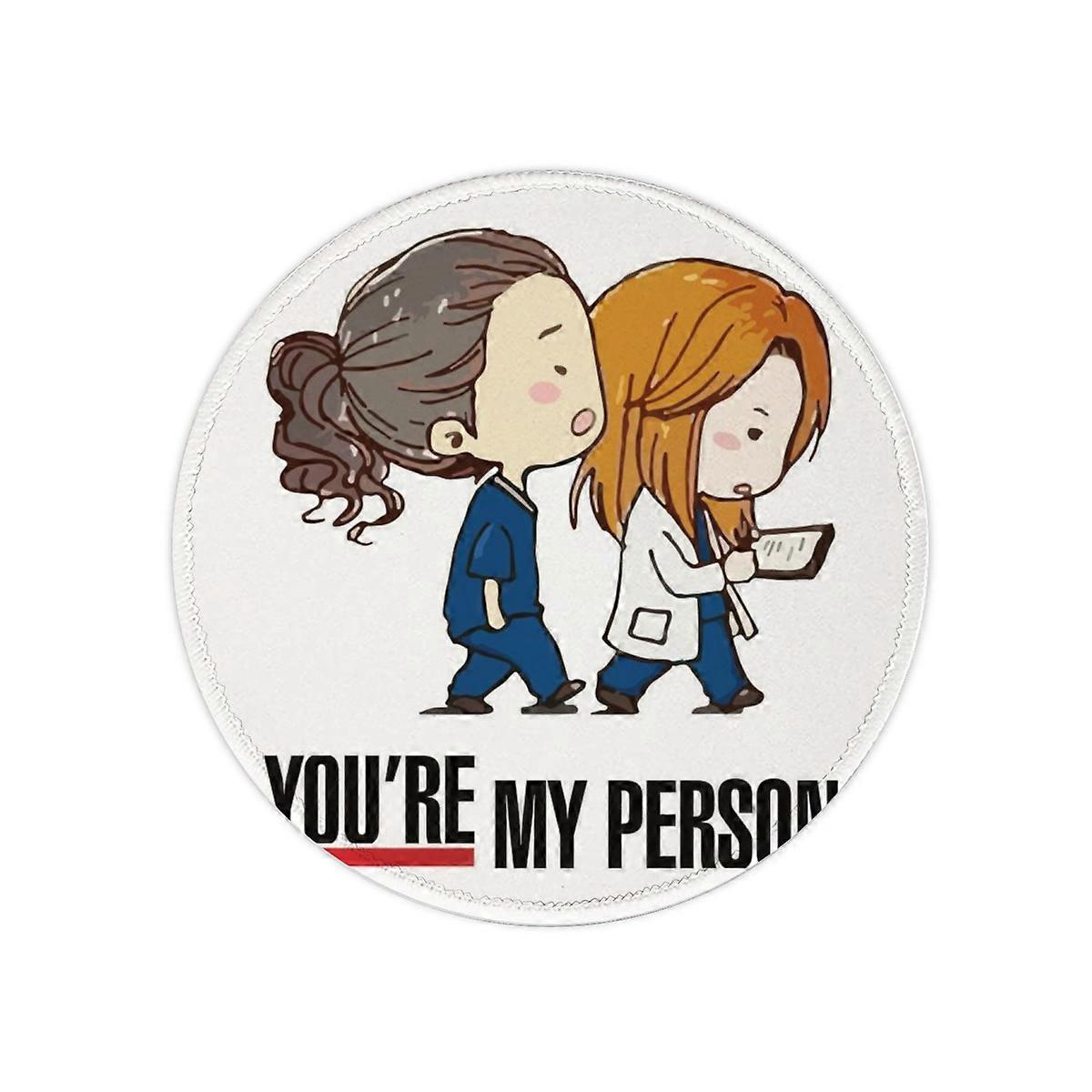 Grey's Anatomy Mouse pad dirty anti-slip wrist pad Round computer desk pad