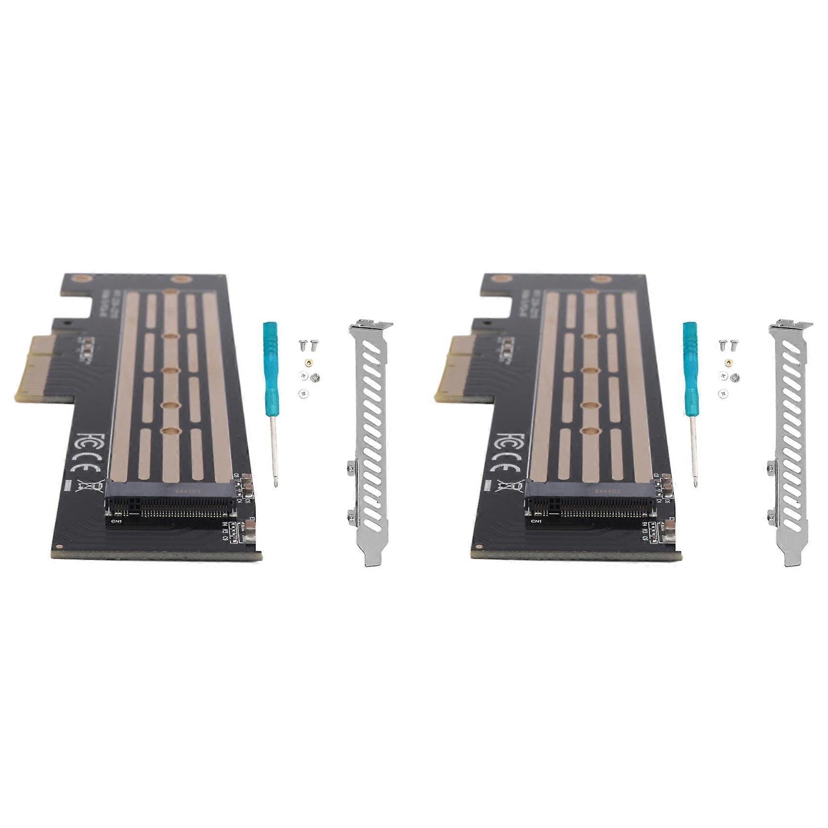 2X NVME Adapter M.2 NVME SSD to PCIe 4.0 X4 X8 X16 Expansion Card M.2 NVME to PCI-E X4 Adapter Card