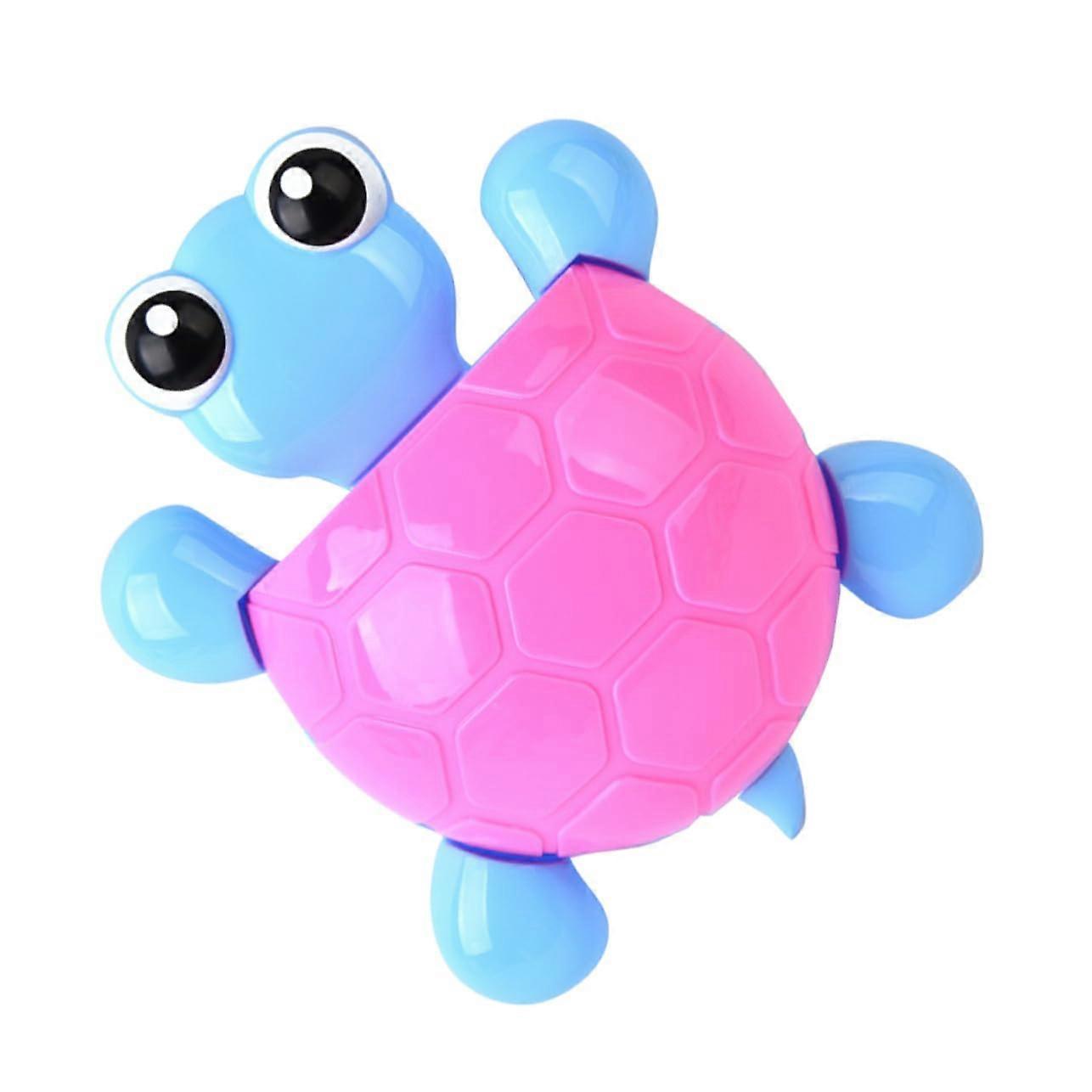 2 Pack Turtle Toothbrush Holder with Suction Cups, Wall Mounted Bathroom Organizer for Toothbrush and Toothpaste (Red)