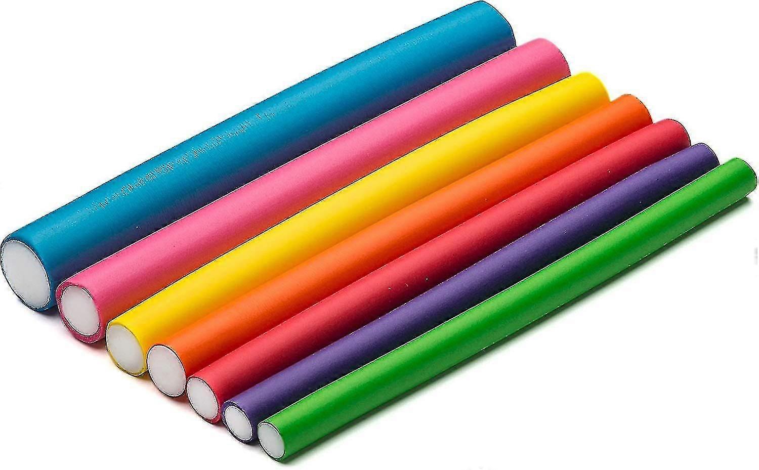Rolos de cabelo 42-pack 7" Varas flexíveis de curling