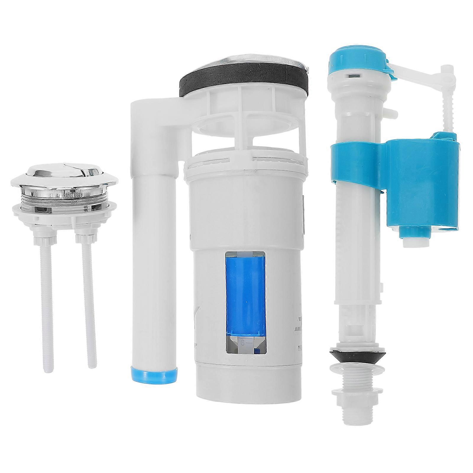Toilet Repair Parts Set Complete Water Saving Double Flush Universal Design For Old-Style Toilets Assorted Color Efficient Flushing 1 Set