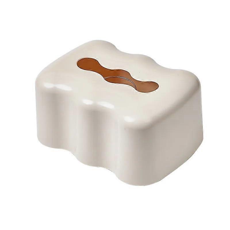 Modern Rectangular Clear Acrylic Tissue Box Cover with Easy Refill Lid for Home and Office